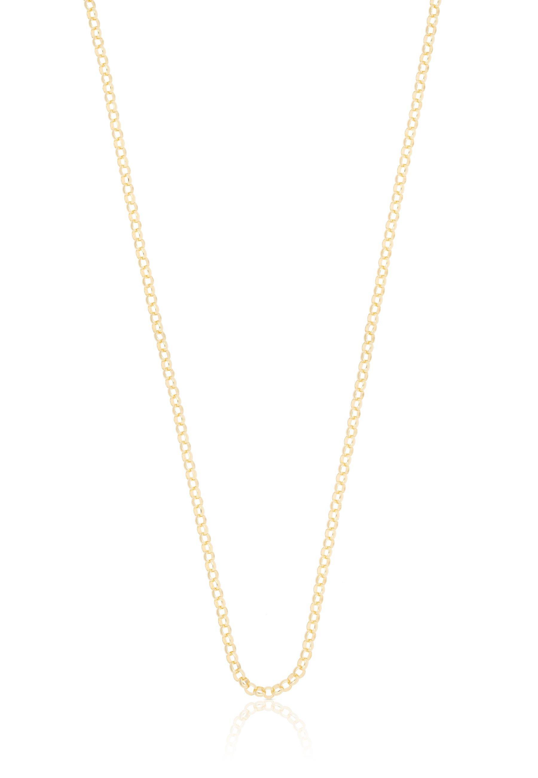 Collier Erbs Gelbgold 750, 2mm, 40cm Damen Gelbgold 40cm von MUAU Schmuck