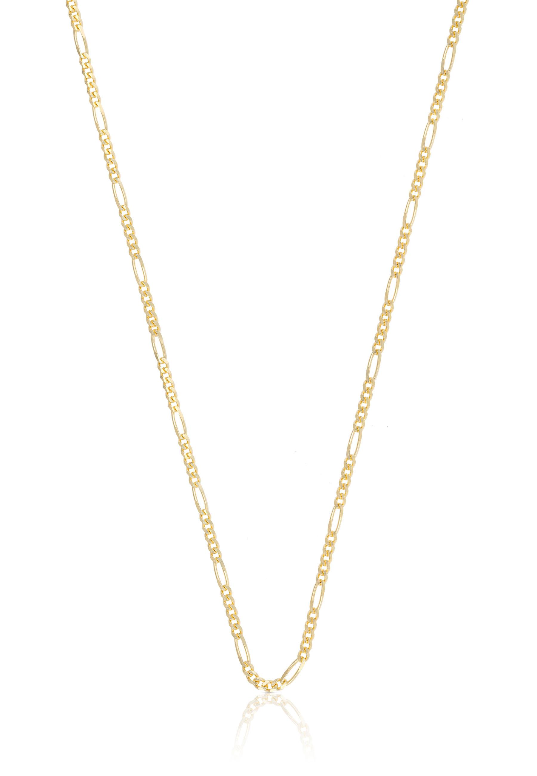 Collier Figaro Gelbgold 750, 1.8mm, 50cm Damen Gelbgold 50 CM von MUAU Schmuck