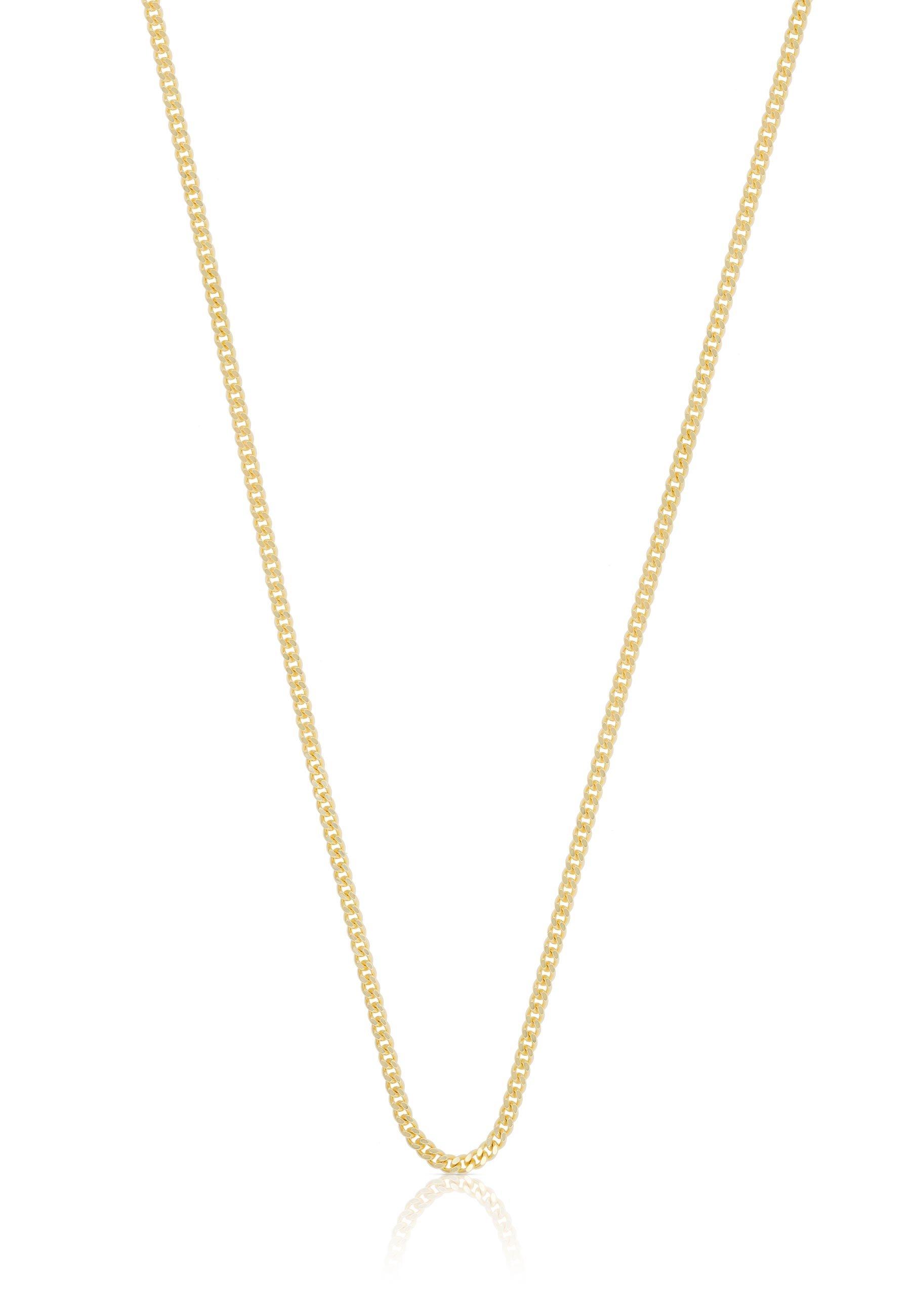 Collier Panzer Gelbgold 375, 1.4mm, 50cm Damen Gelbgold 50 CM von MUAU Schmuck