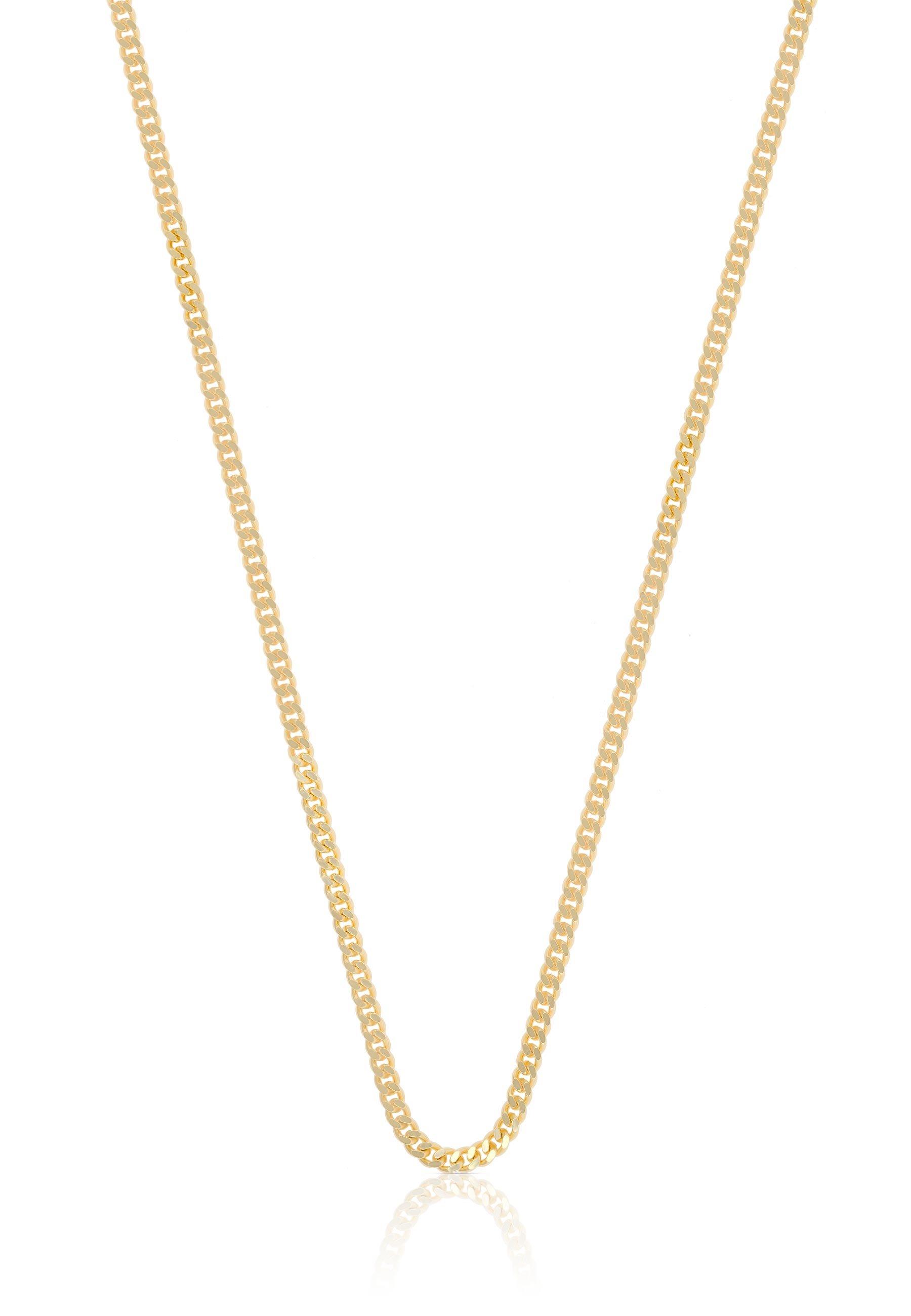 Collier Panzer Gelbgold 375, 1.6mm, 38cm Damen Gelbgold 38cm von MUAU Schmuck