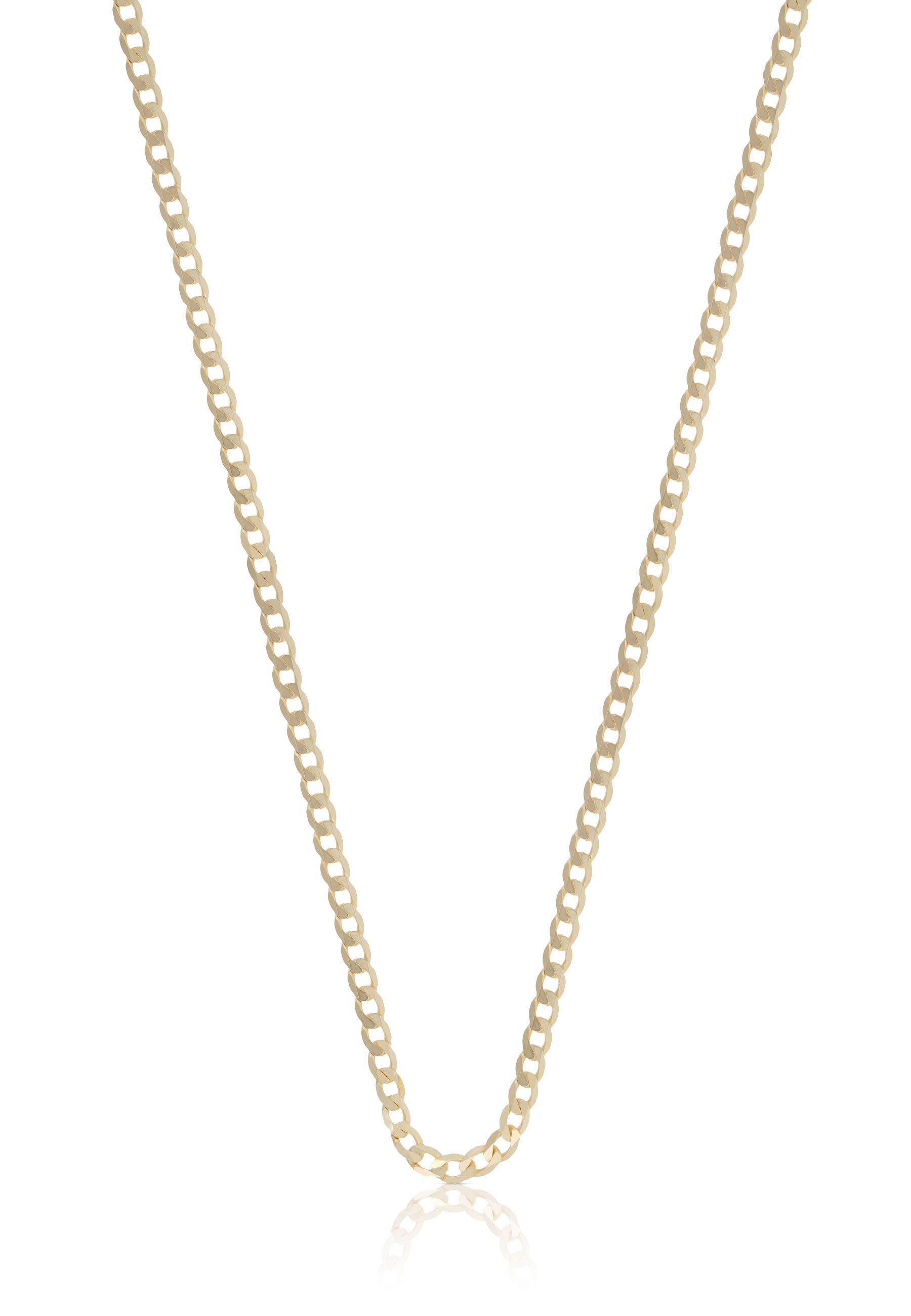 Collier Panzer Gelbgold 750, 2.4mm, 55cm Damen Gelbgold 55 CM von MUAU Schmuck