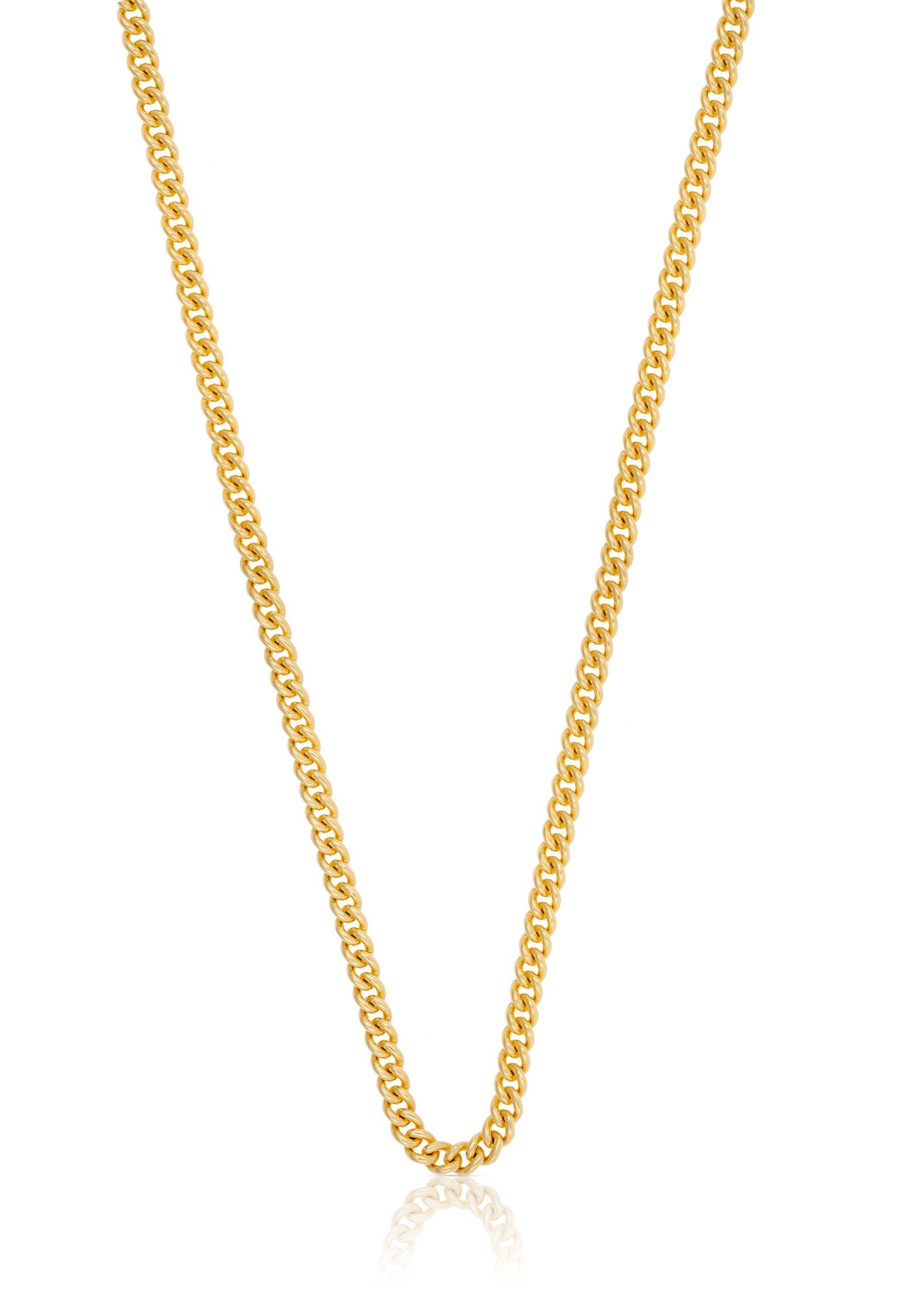 Collier Panzer Gelbgold 750, 2.7mm, 45cm Damen Gelbgold 45cm von MUAU Schmuck