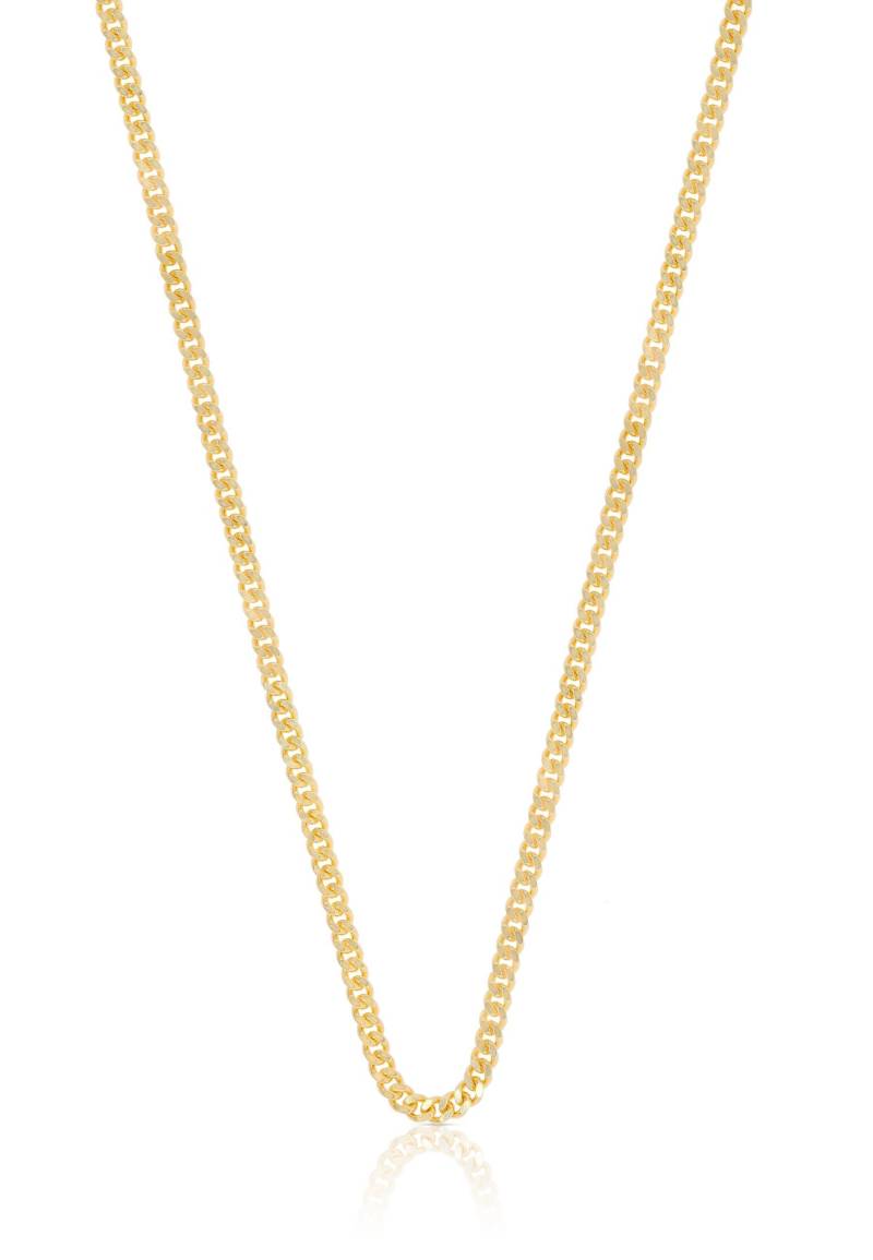 Collier Panzer Gelbgold 750, 2mm, 55cm Damen Gelbgold 55 CM von MUAU Schmuck