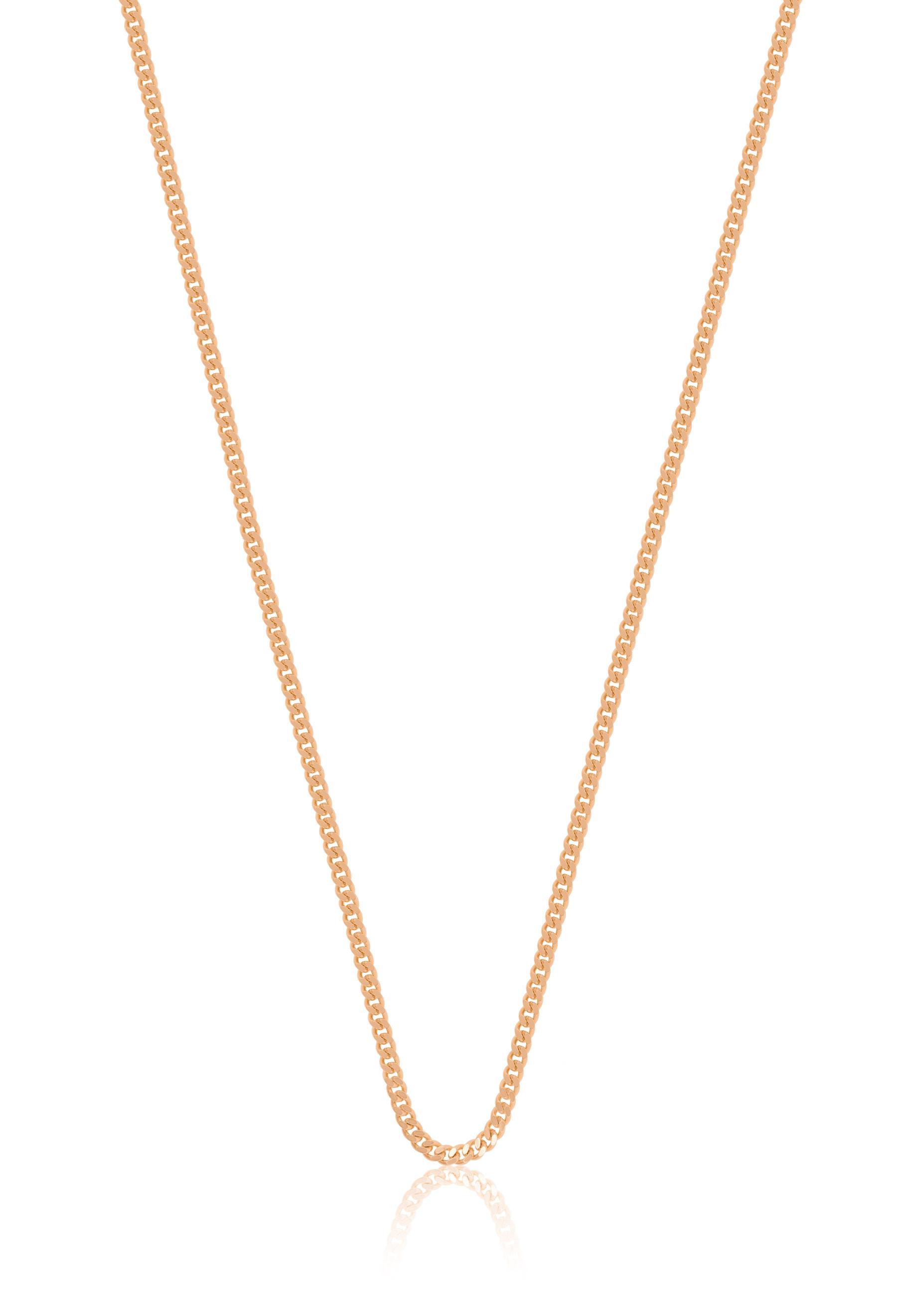 Collier Panzer Rotgold 750, 1.6mm, 60cm Damen Gold 60 cm von MUAU Schmuck