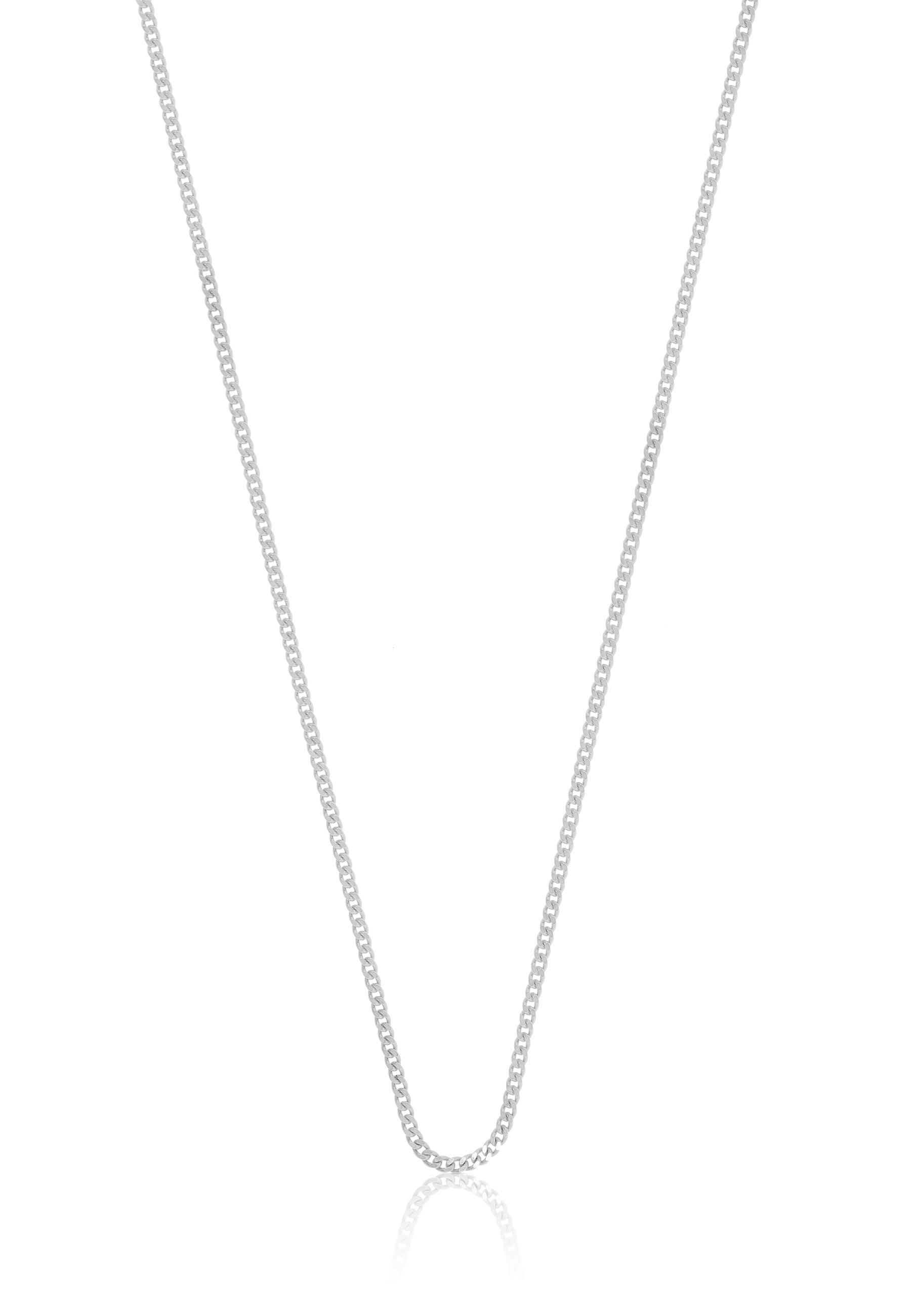 Collier Panzer Weissgold 750, 1.2mm, 45cm Damen Silber 45cm von MUAU Schmuck