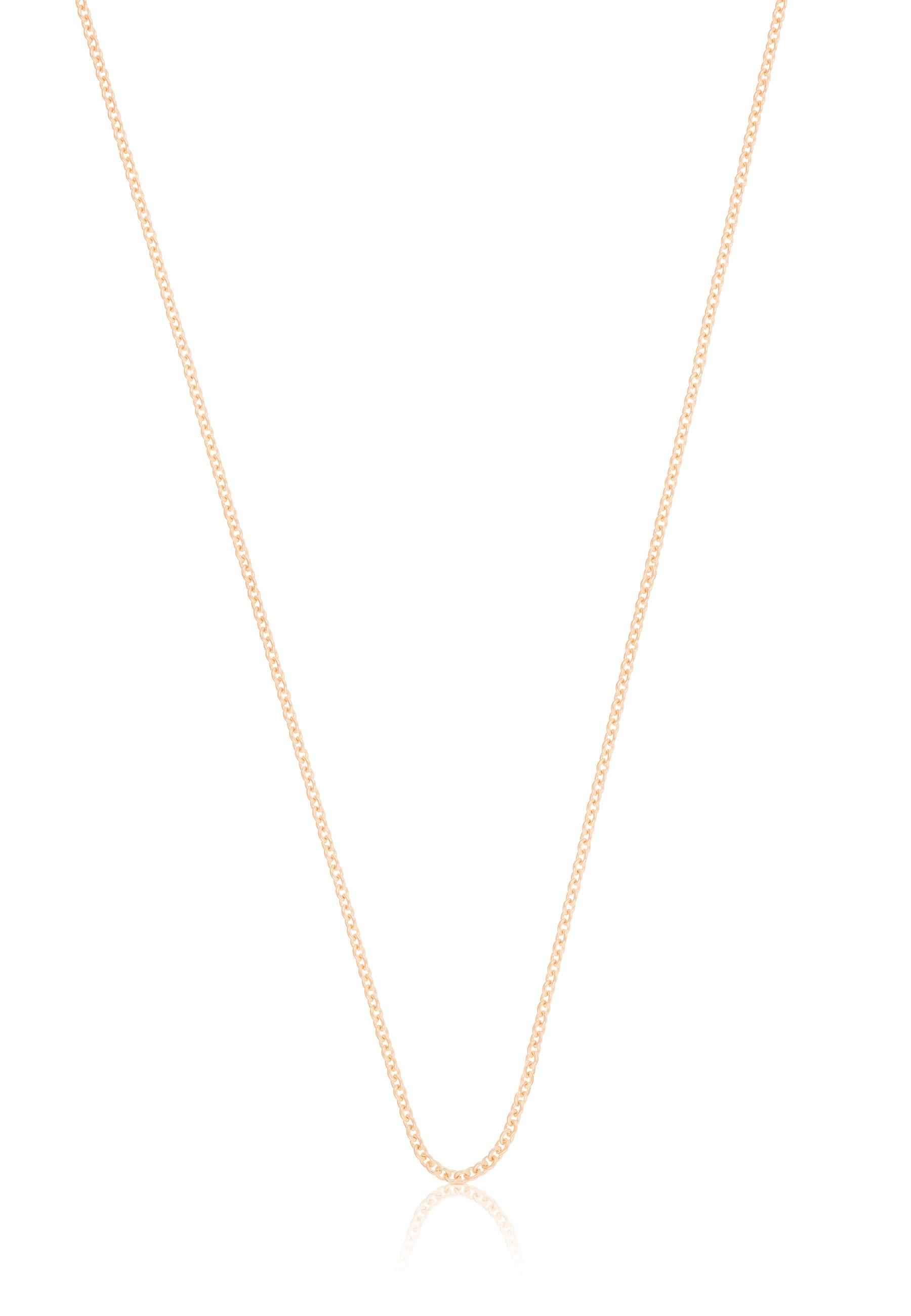 Collier Rundanker Rotgold 750, 1.3mm, 38cm Damen Gold 38cm von MUAU Schmuck