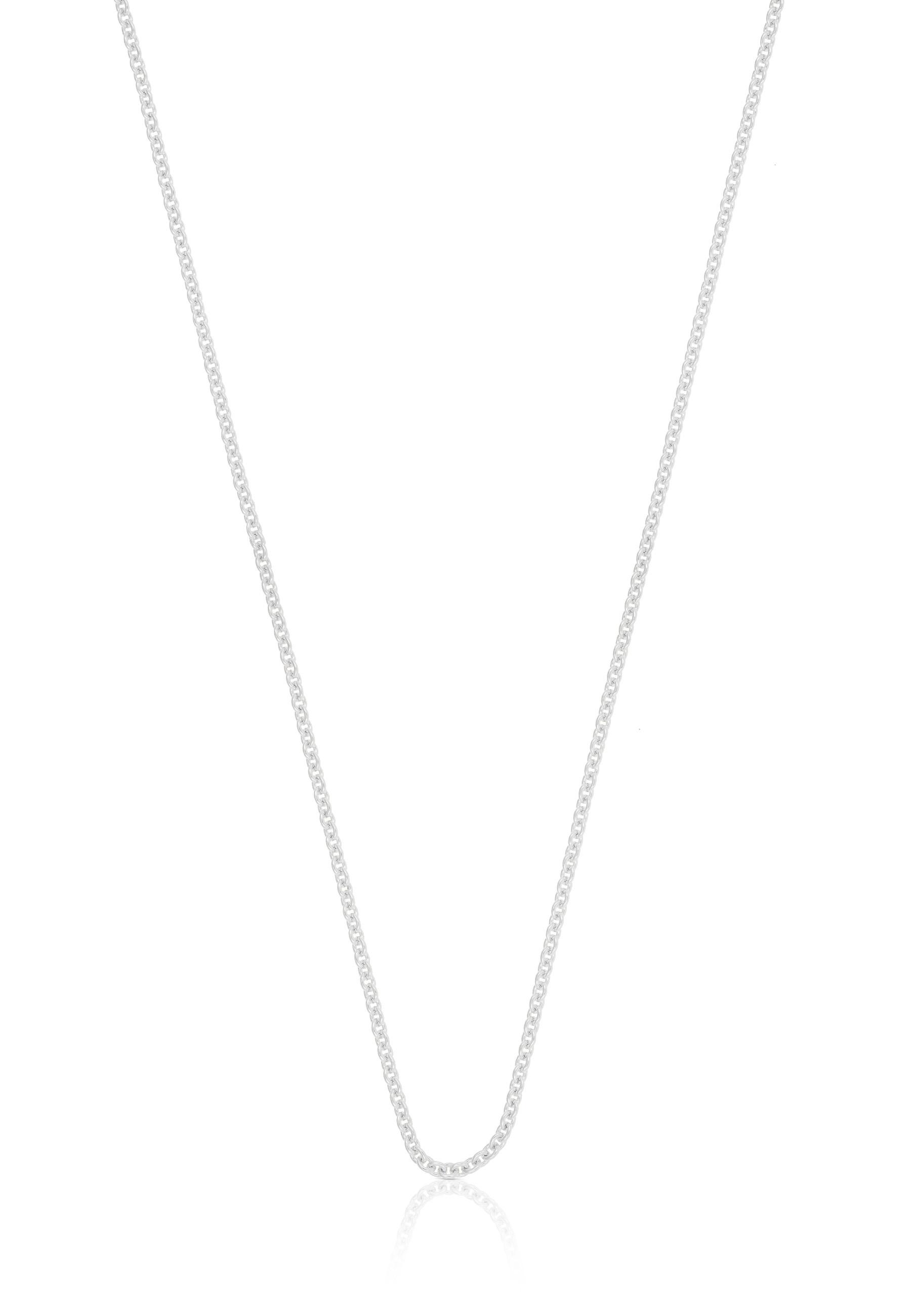 Collier Rundanker Weissgold 750, 1.5mm, 45cm Damen Silber 45cm von MUAU Schmuck