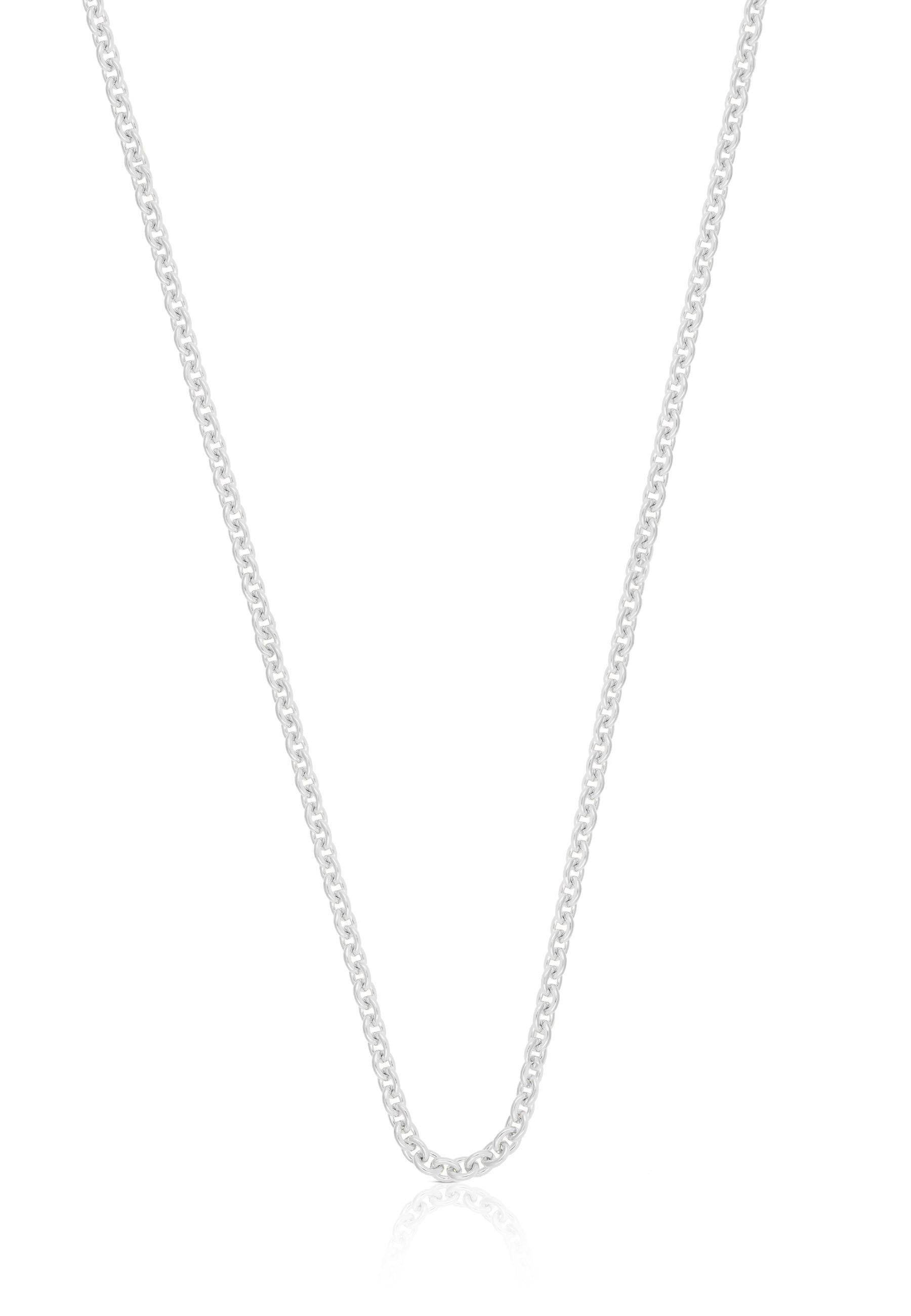 Collier Rundanker Weissgold 750, 2.3mm, 38cm Damen Silber 38cm von MUAU Schmuck