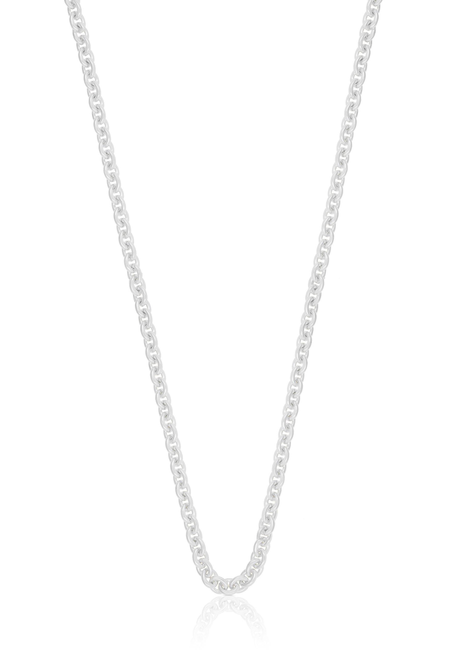 Collier Rundanker Weissgold 750, 3.1mm, 45cm Damen Silber 45cm von MUAU Schmuck