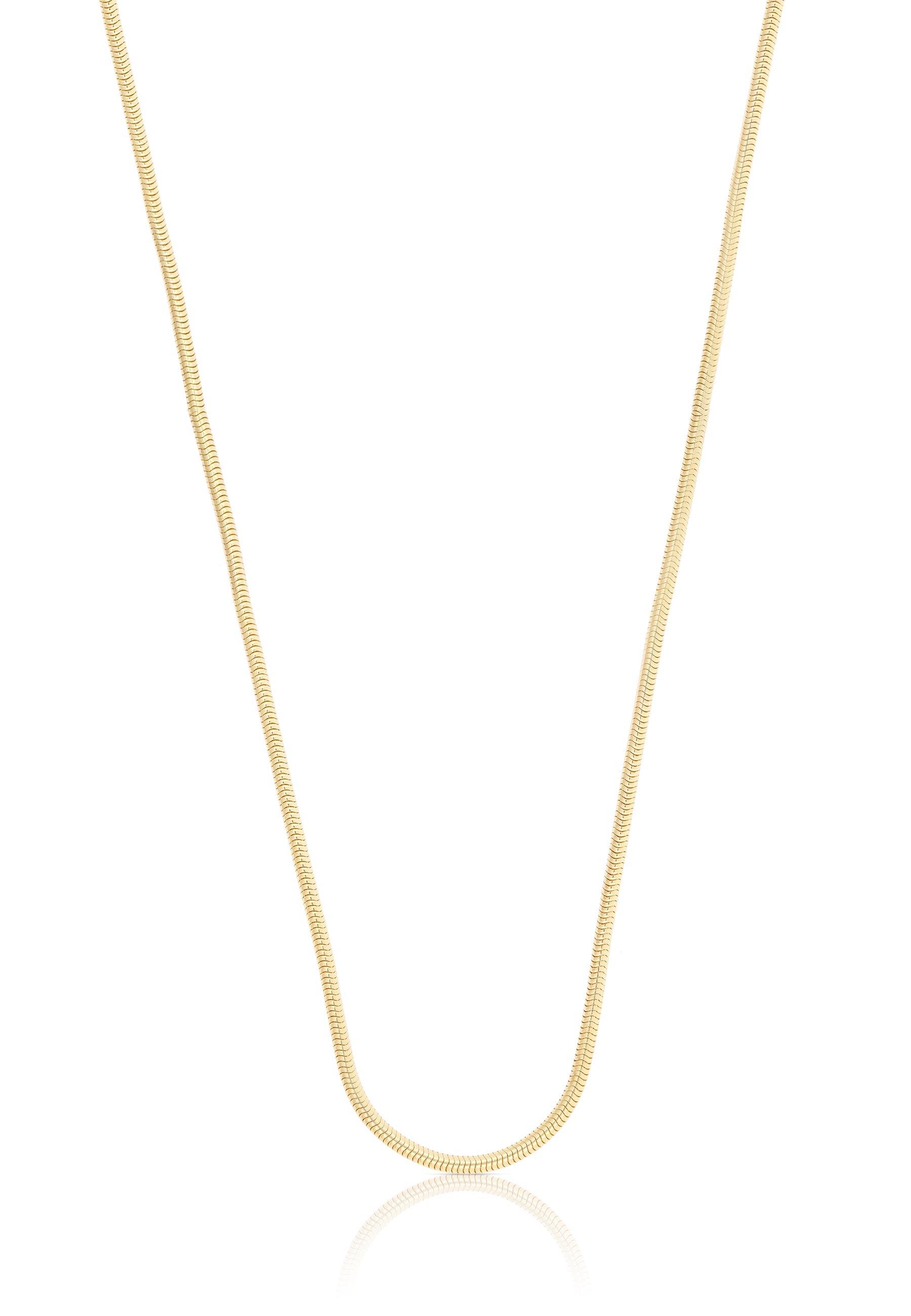 Collier Schlange Gelbgold 750, 1.3mm, 40cm Damen Gelbgold 40cm von MUAU Schmuck