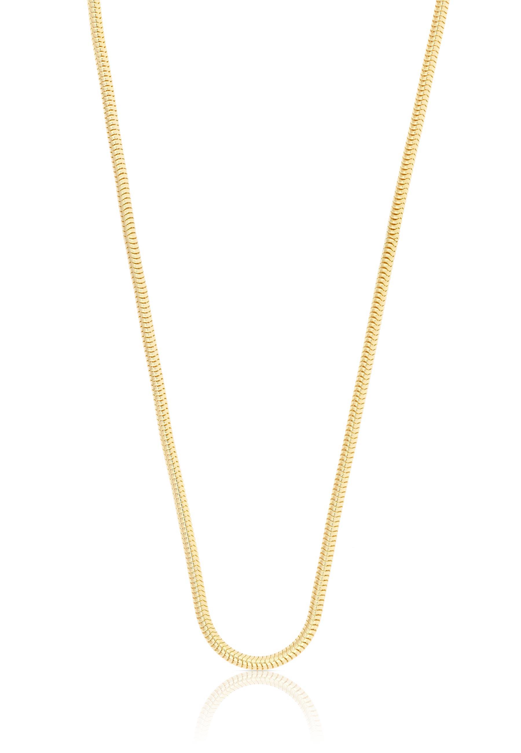 Collier Schlange Gelbgold 750, 1.6mm, 45cm Damen Gelbgold 45cm von MUAU Schmuck