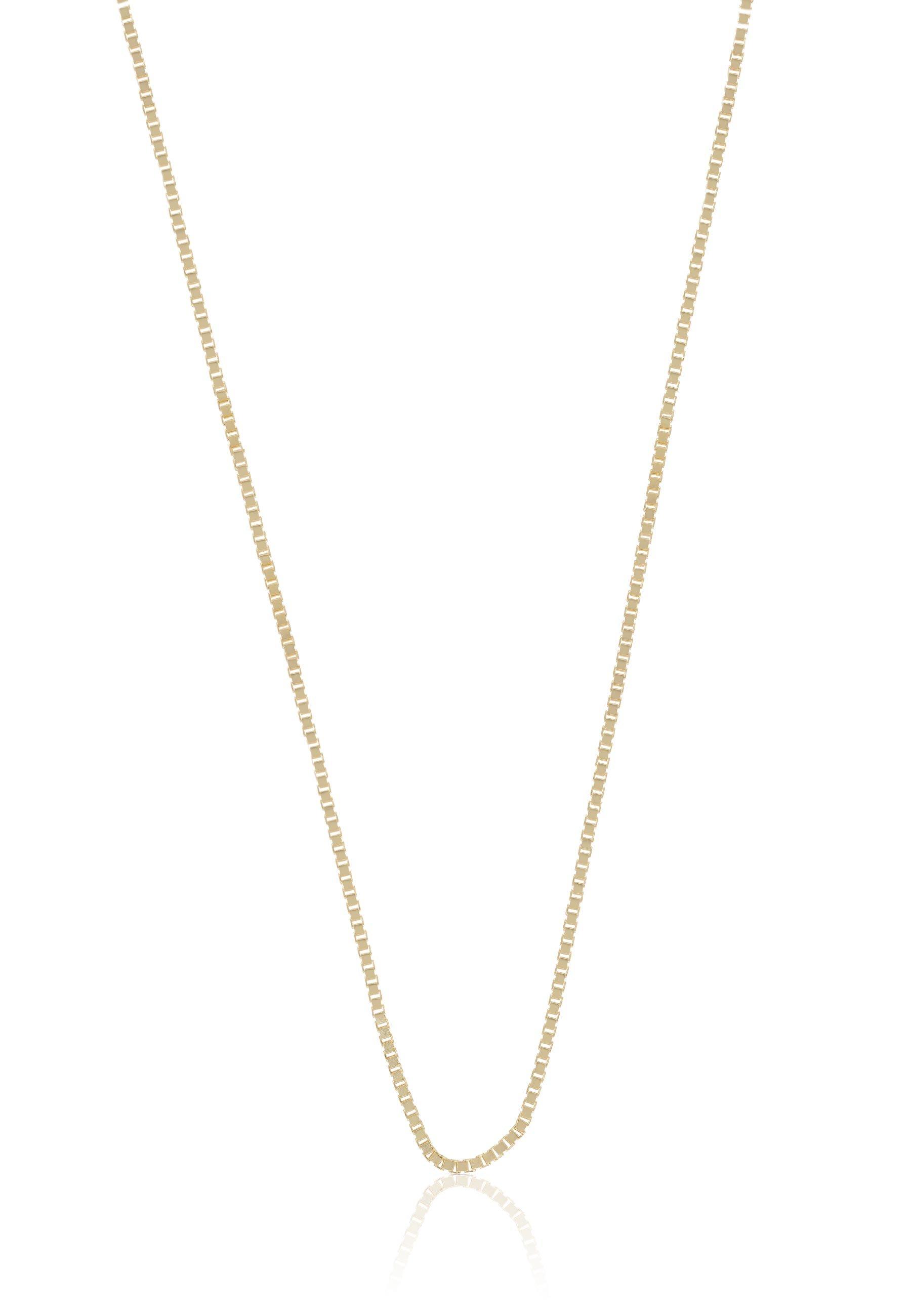 Collier Venezianer Gelbgold 375, 0.9mm, 45cm Damen Gelbgold 45cm von MUAU Schmuck