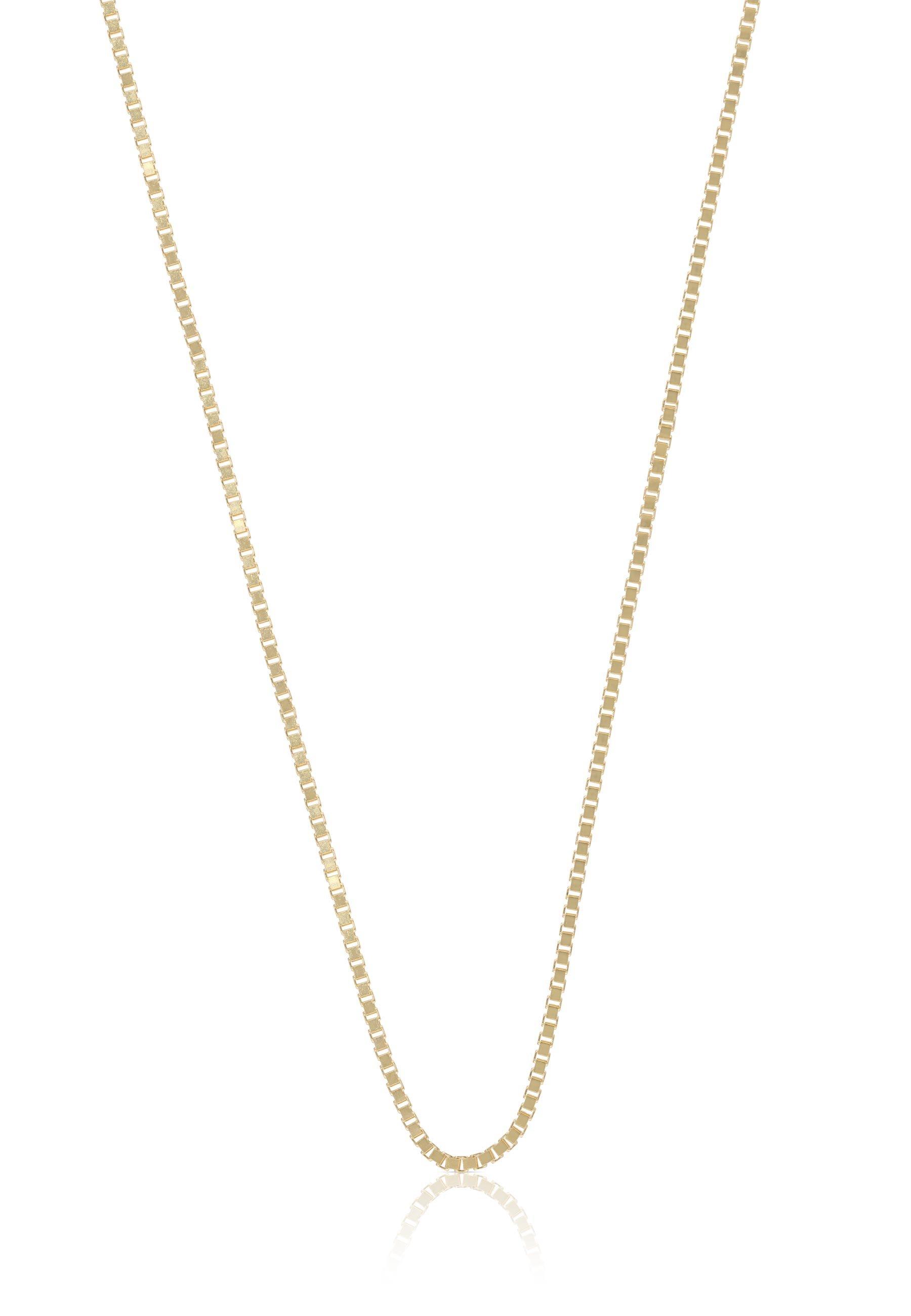 Collier Venezianer Gelbgold 375, 1.1mm, 40cm Damen Gelbgold 40cm von MUAU Schmuck