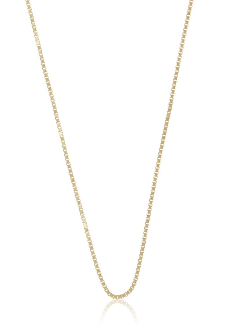 Collier Venezianer Gelbgold 375, 1.1mm, 50cm Damen Gelbgold 50 CM von MUAU Schmuck