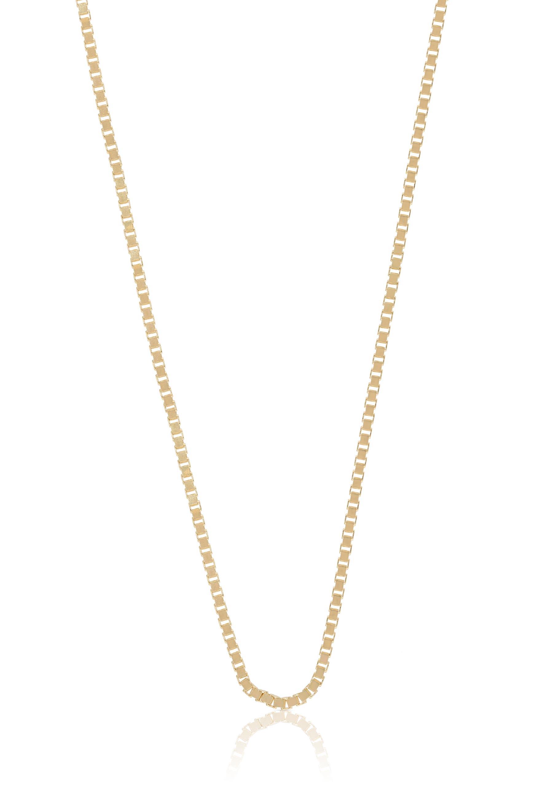 Collier Venezianer Gelbgold 750, 1.4mm, 40cm Damen Gelbgold 40cm von MUAU Schmuck