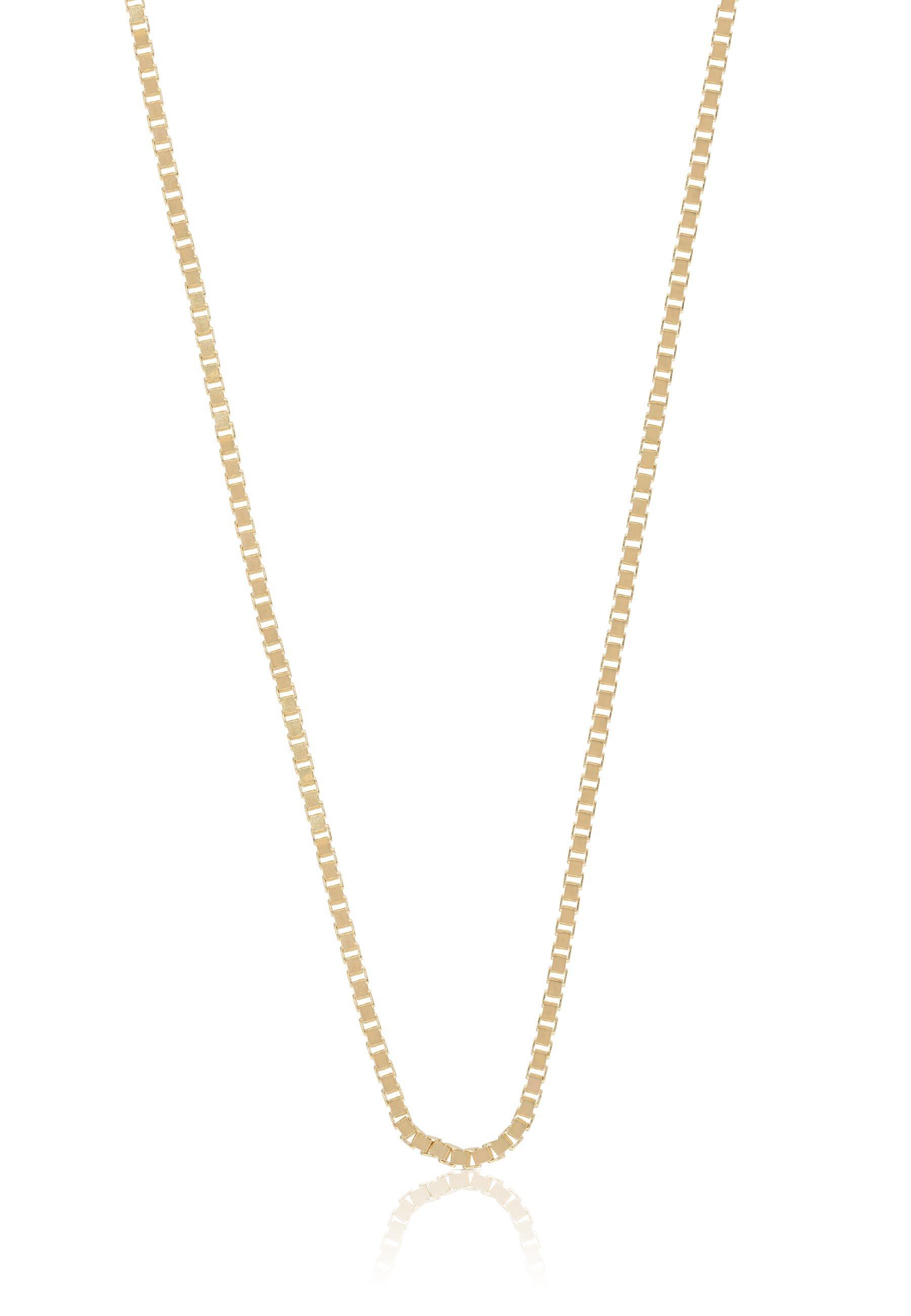 Collier Venezianer Gelbgold 750, 1.4mm, 60cm Damen Gelbgold 60 cm von MUAU Schmuck