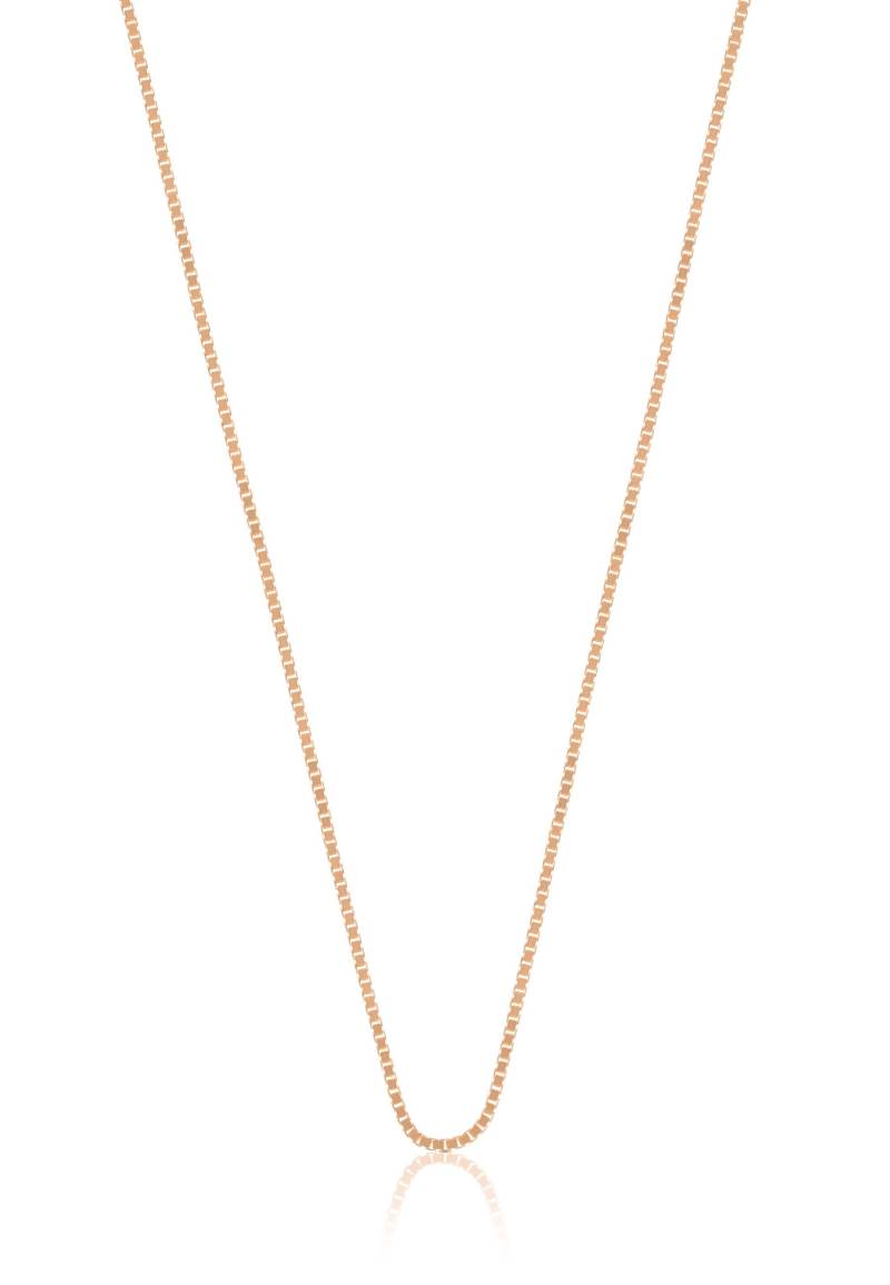 Collier Venezianer Rotgold 750, 1mm, 40cm Damen Gold 40cm von MUAU Schmuck