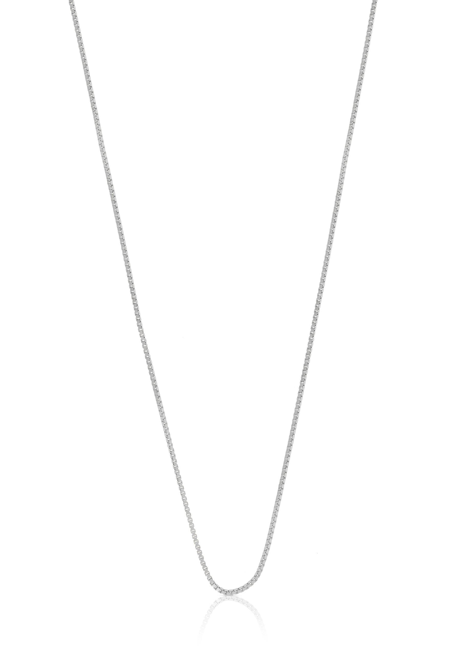 Collier Venezianer Weissgold 750, 0.6mm, 40cm Damen Silber 40cm von MUAU Schmuck