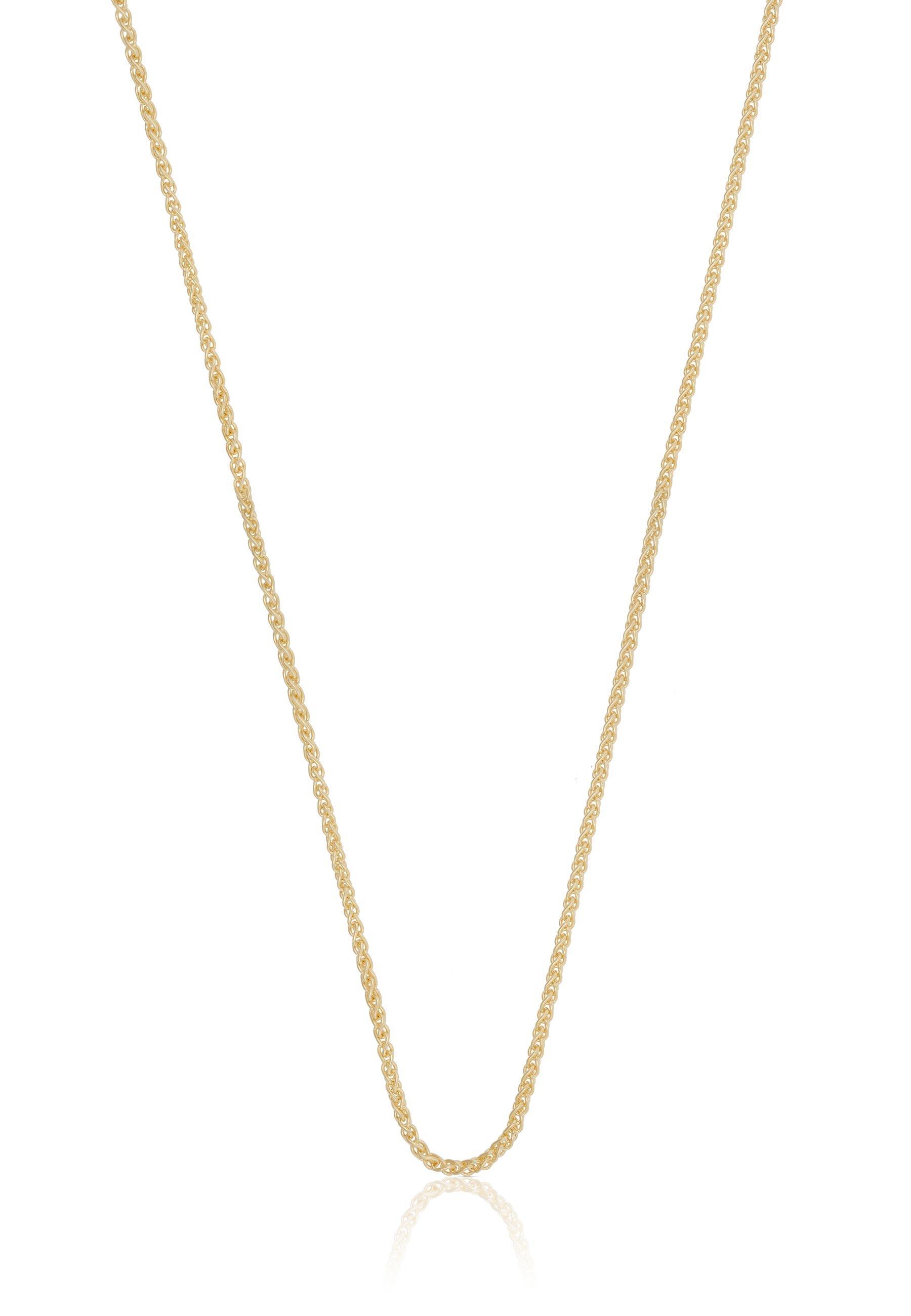 Collier Zopf Gelbgold 375, 1.2mm, 45cm Damen Gelbgold 45cm von MUAU Schmuck