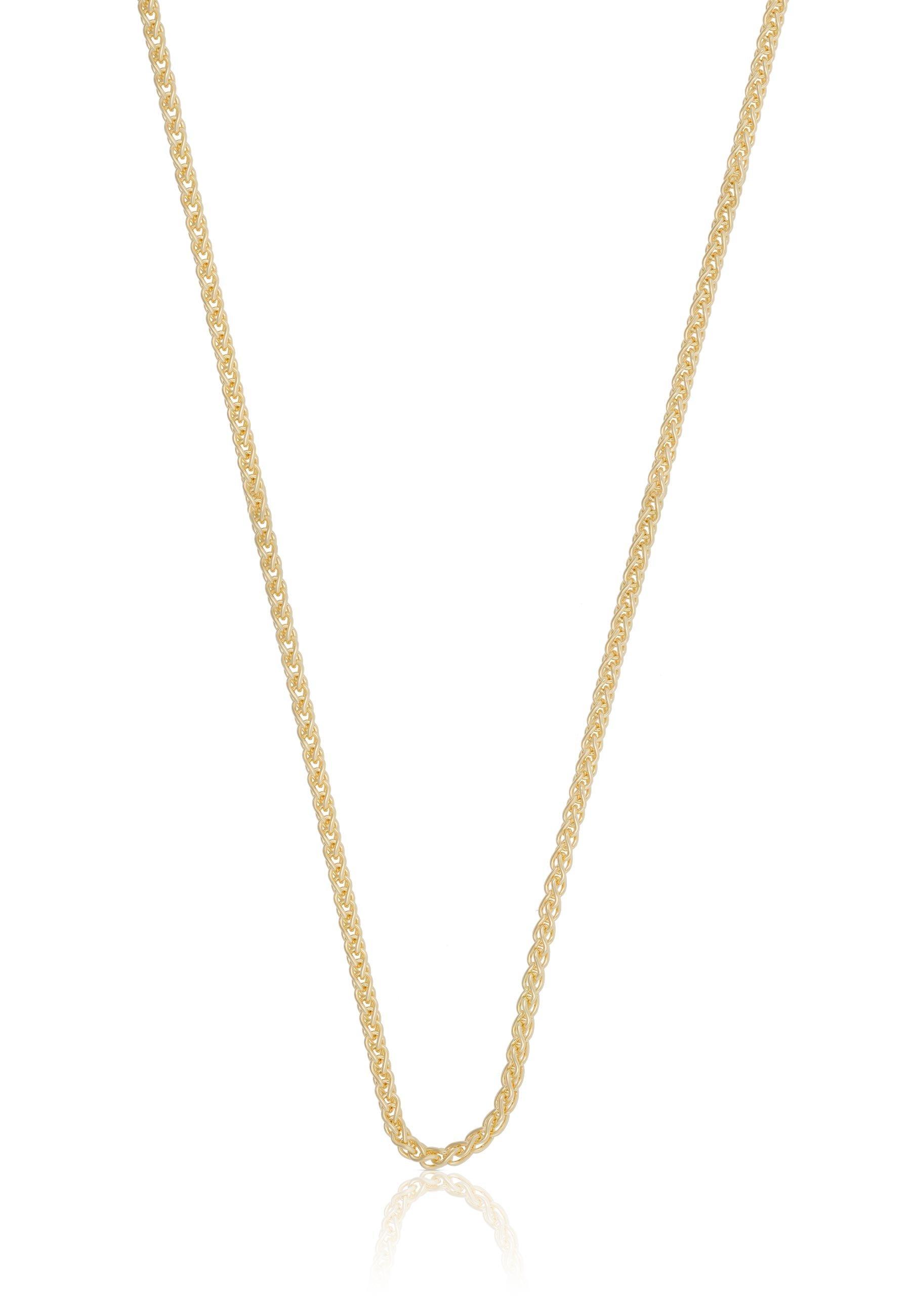 Collier Zopf Gelbgold 375, 1.65mm, 42cm Damen Gelbgold 42cm von MUAU Schmuck