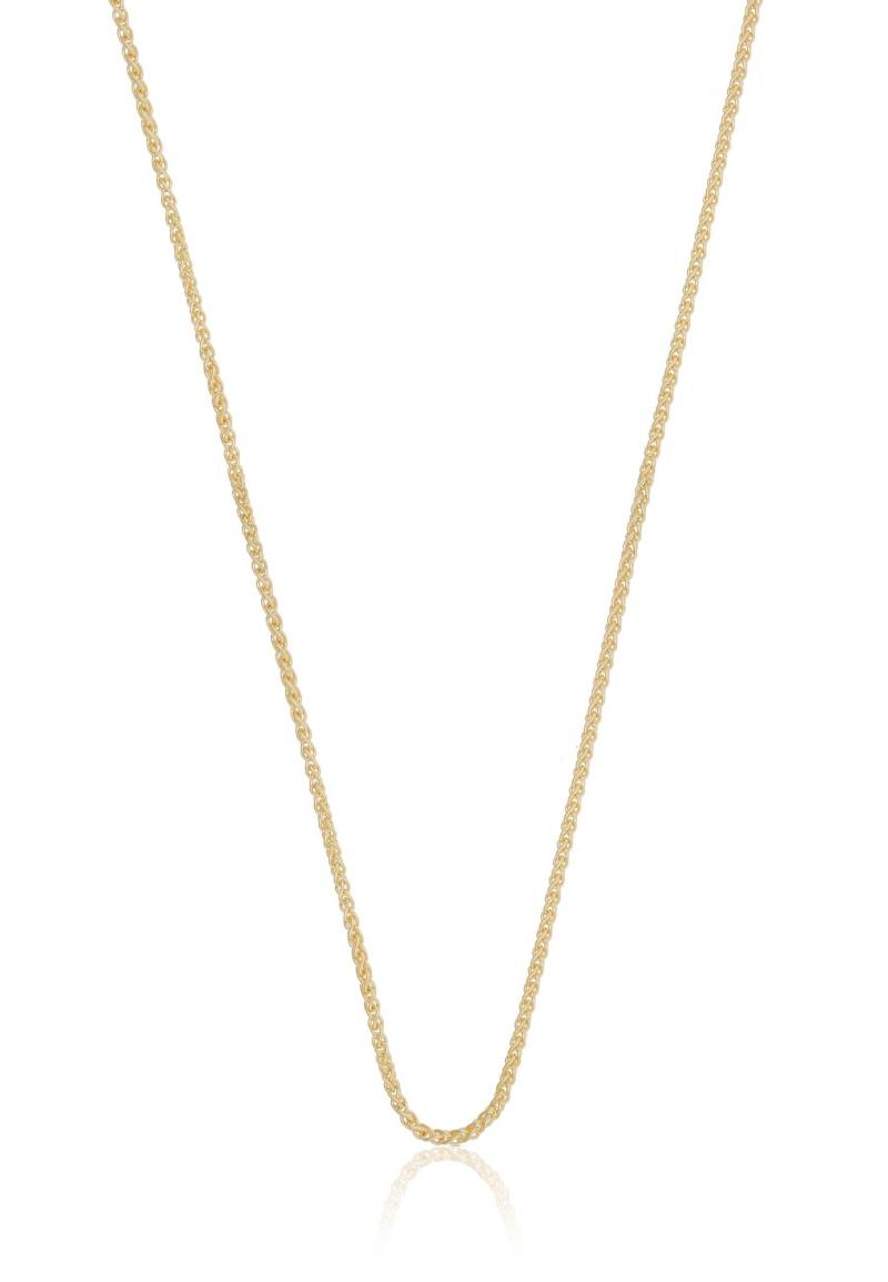 Collier Zopf Gelbgold 750, 1.2mm, 60cm Damen Gelbgold 60 cm von MUAU Schmuck