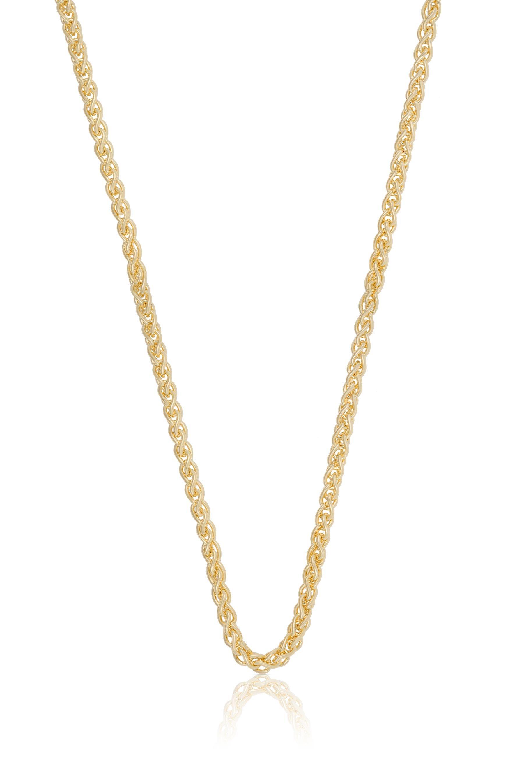 Collier Zopf Gelbgold 750, 2.5mm, 40cm Damen Gelbgold 40cm von MUAU Schmuck