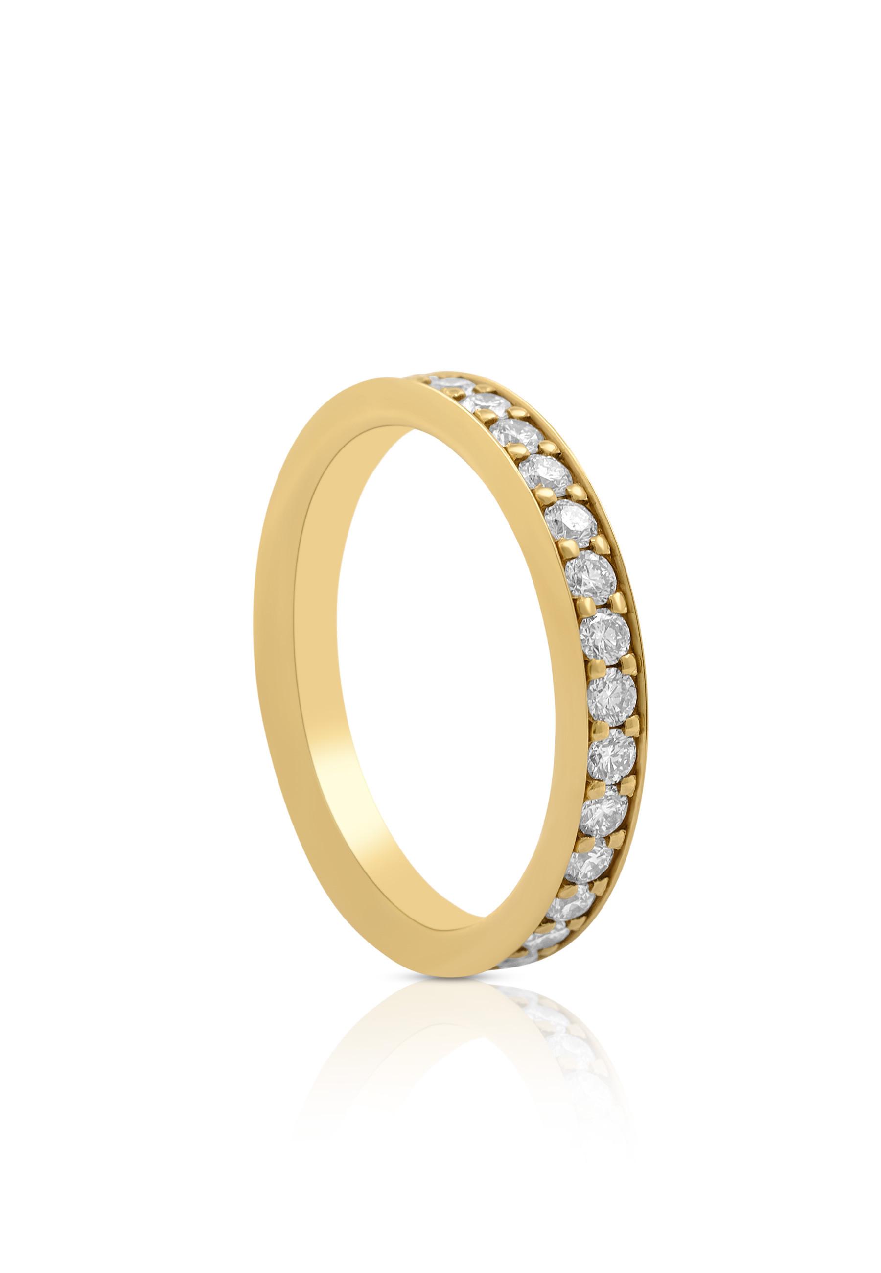 Mémoire Ring Diamant 1.00ct. Gelbgold 750 Damen Gelbgold 50 von MUAU Schmuck