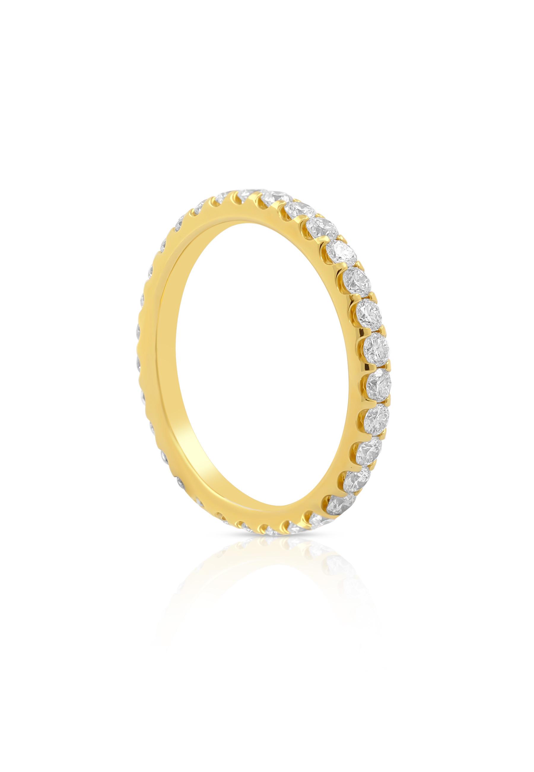 Mémoire Ring Diamant 1.00ct. Gelbgold 750 Damen Gelbgold 55 von MUAU Schmuck