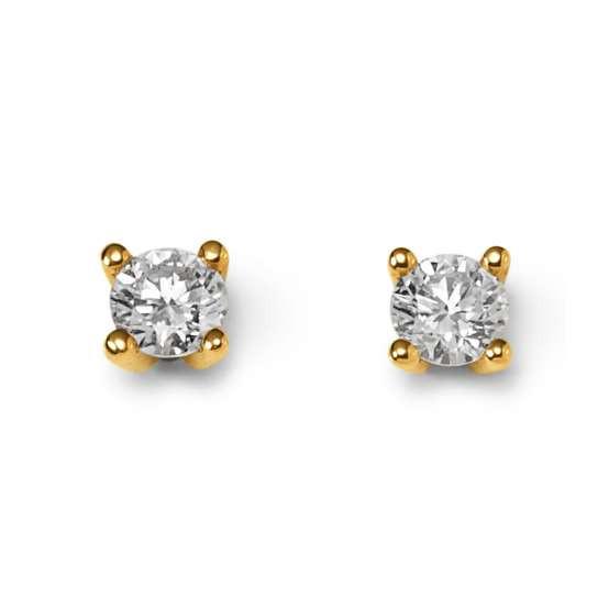 Ohrstecker Diamant 0.15ct. Gelbgold 750 Damen Gelbgold ONE SIZE von MUAU Schmuck