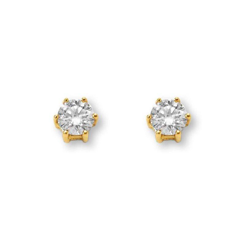 Ohrstecker Diamant 0.20ct. Gelbgold 750 Damen Gelbgold ONE SIZE von MUAU Schmuck