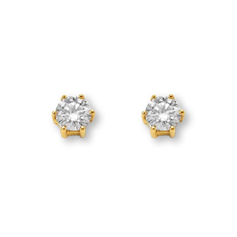 Ohrstecker Diamant 0.25ct. Gelbgold 750 Damen Gelbgold ONE SIZE von MUAU Schmuck