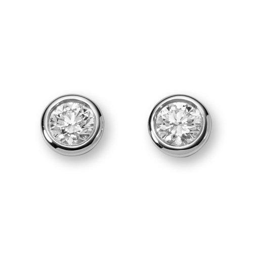 Ohrstecker Diamant 0.30ct. Weissgold 750 Damen Silber ONE SIZE von MUAU Schmuck