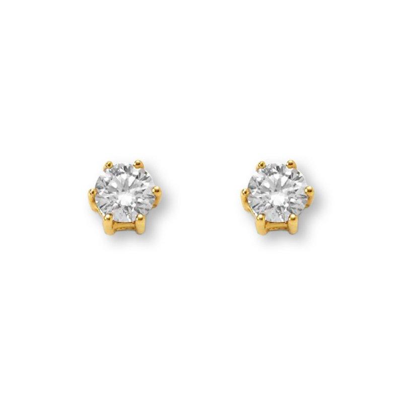 Ohrstecker Diamant 0.50ct. Gelbgold 750 Damen Gelbgold ONE SIZE von MUAU Schmuck