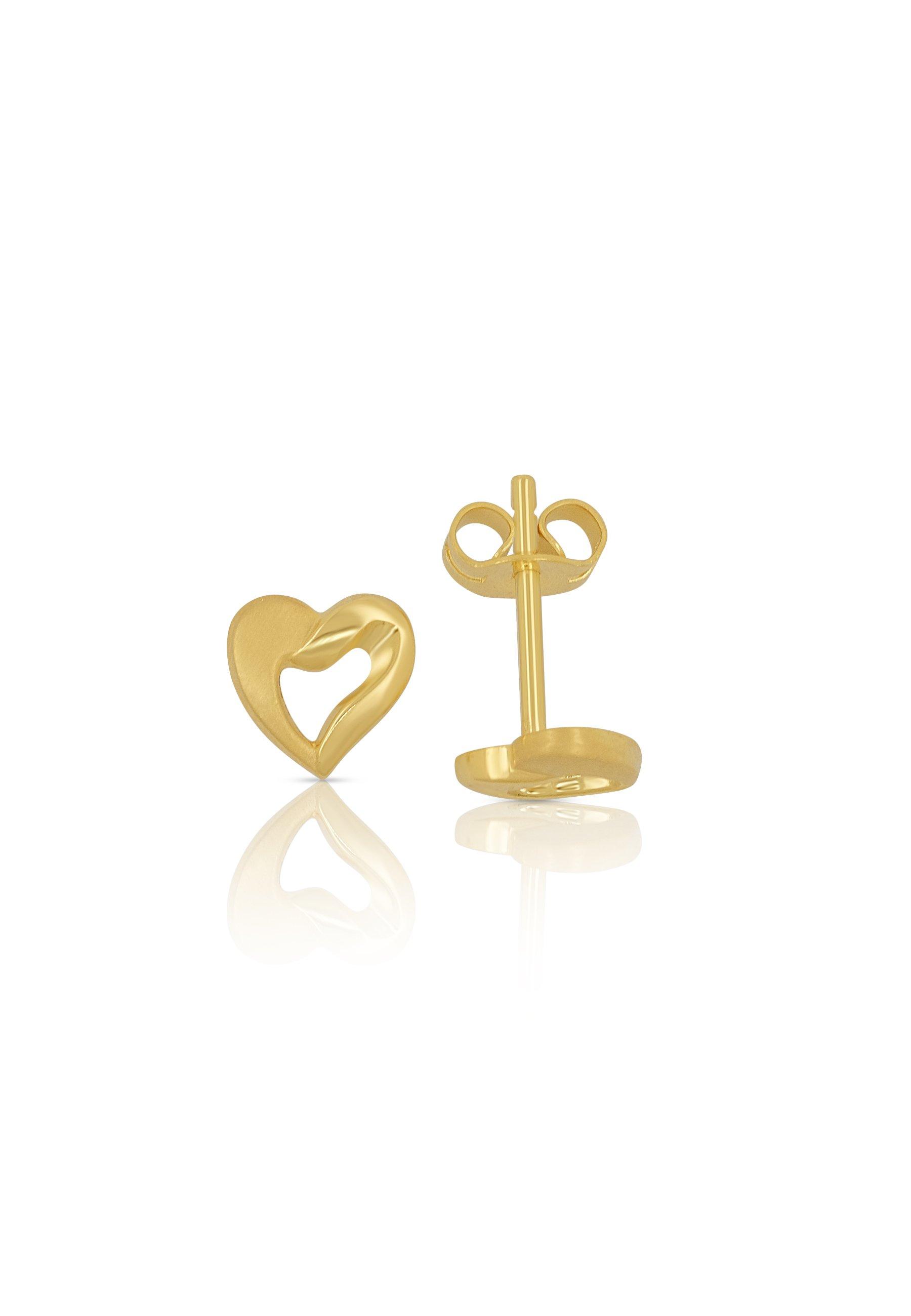 Ohrstecker Gelbgold 750, 7mm Damen Gelbgold ONE SIZE von MUAU Schmuck