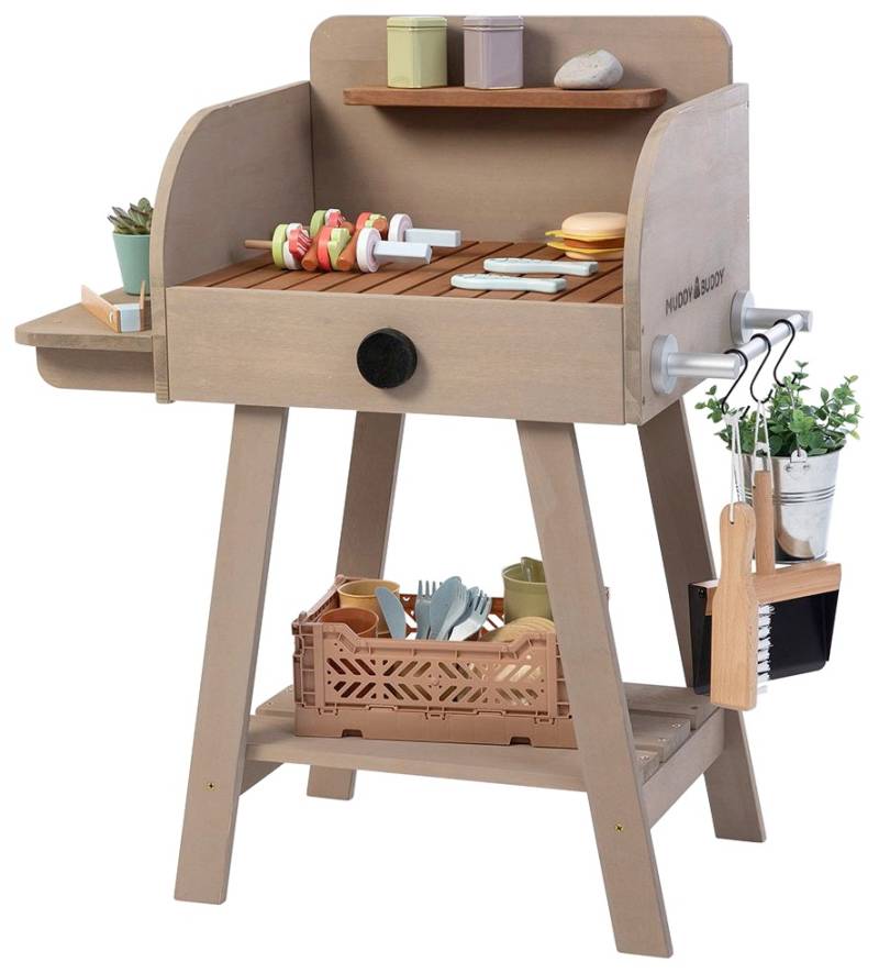 MUDDY BUDDY® Kinder-Grill »BBQ Chef«, Outdoor Spielgrill, warmgrau; FSC® - schützt Wald - weltweit von MUDDY BUDDY®