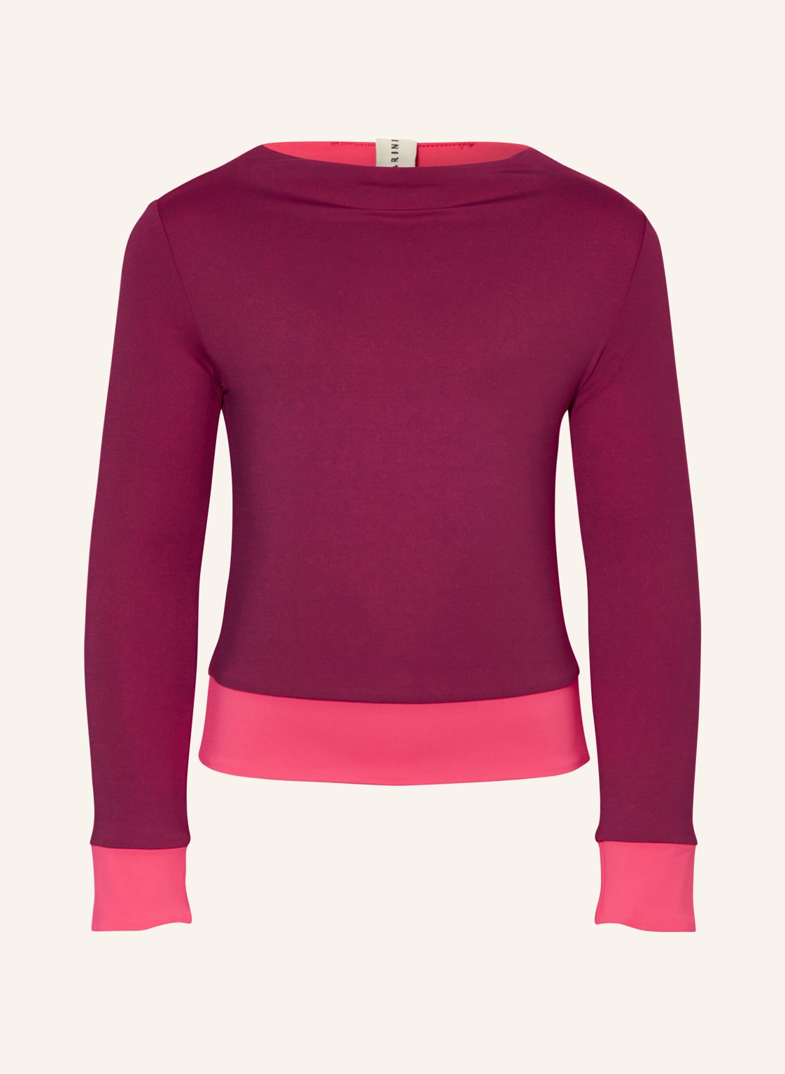 Mymarini Longsleeve Surfshirt Zum Wenden Mit Uv-Schutz 50 pink von MYMARINI