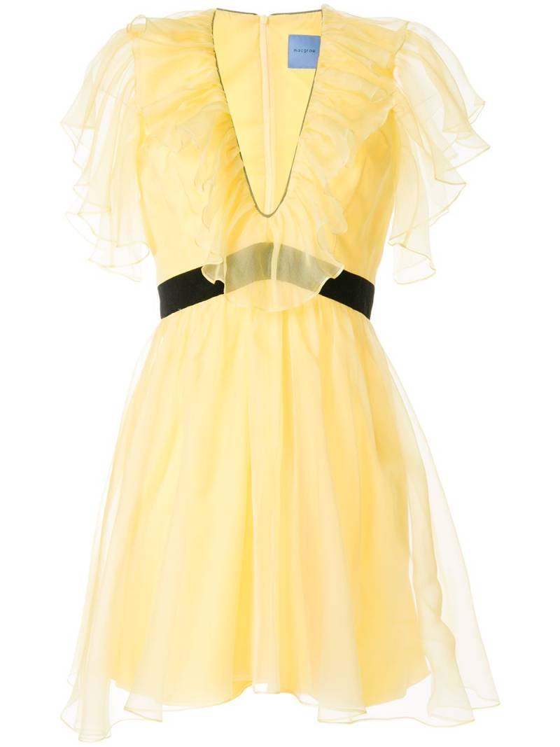 Macgraw Sandpiper ruffled dress - Yellow von Macgraw