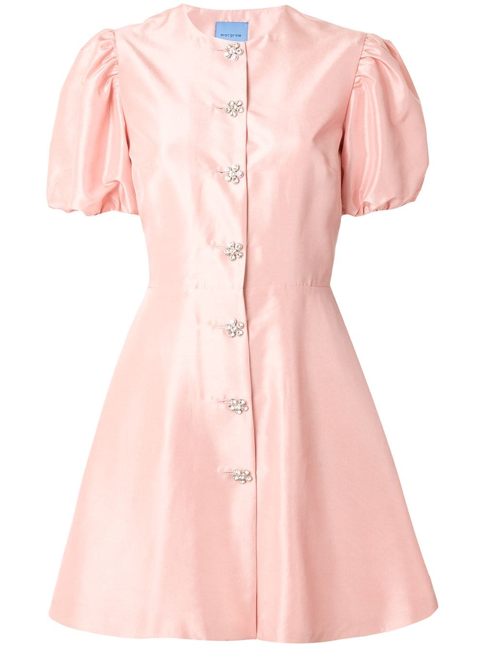 Macgraw Sorbet embellished button dress - Pink von Macgraw