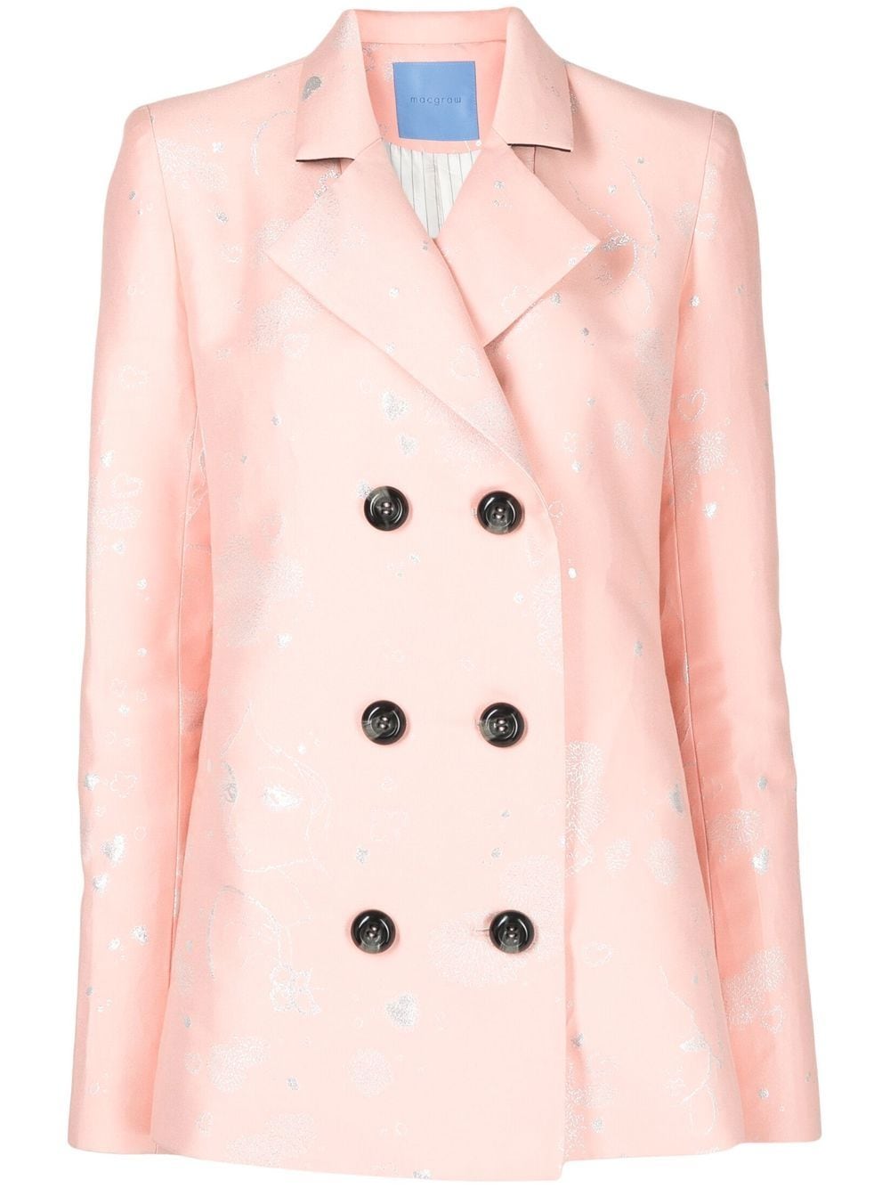 Macgraw Stereotype jacquard double-breasted blazer - Pink von Macgraw