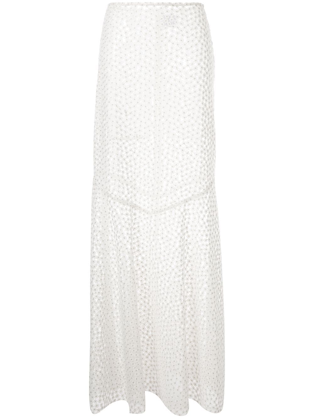 Macgraw embroidered Majestic skirt - White von Macgraw