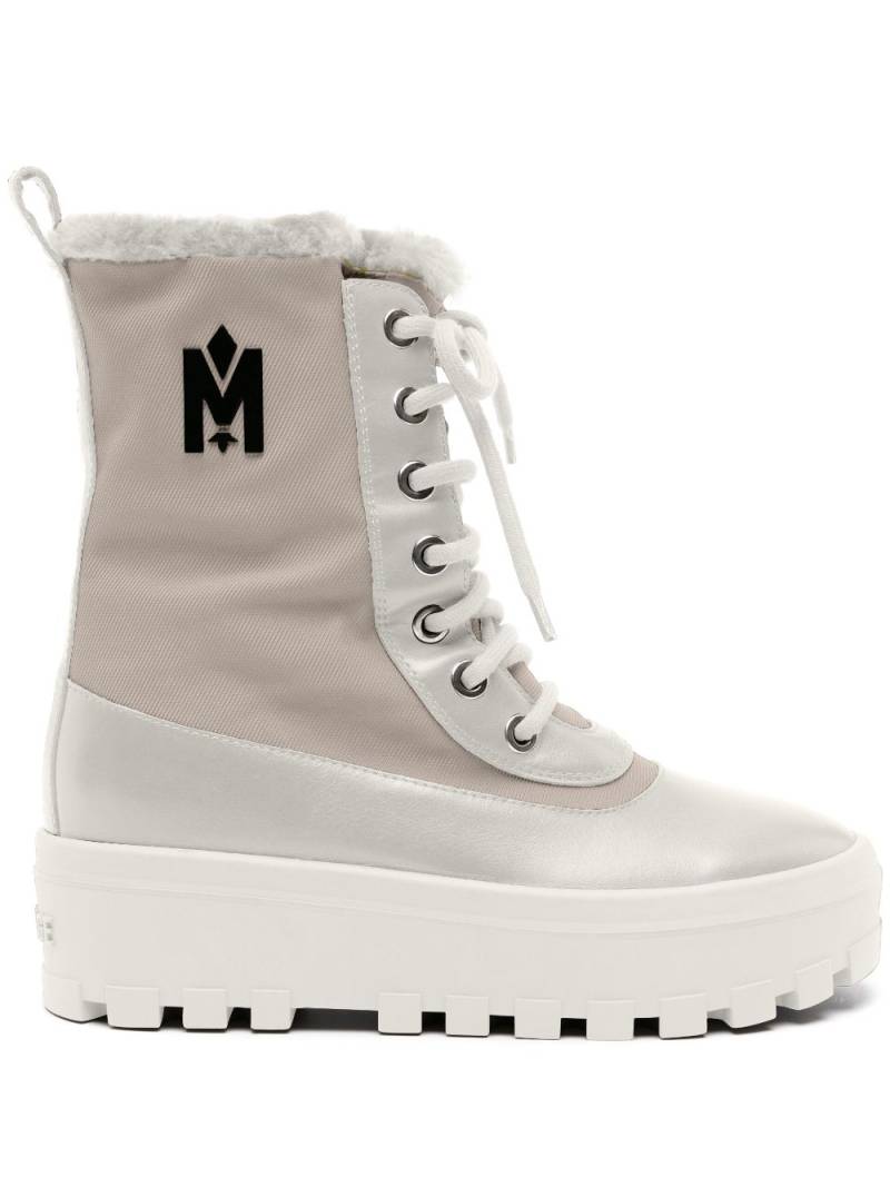 Mackage Hero shearling ankle boots - White von Mackage