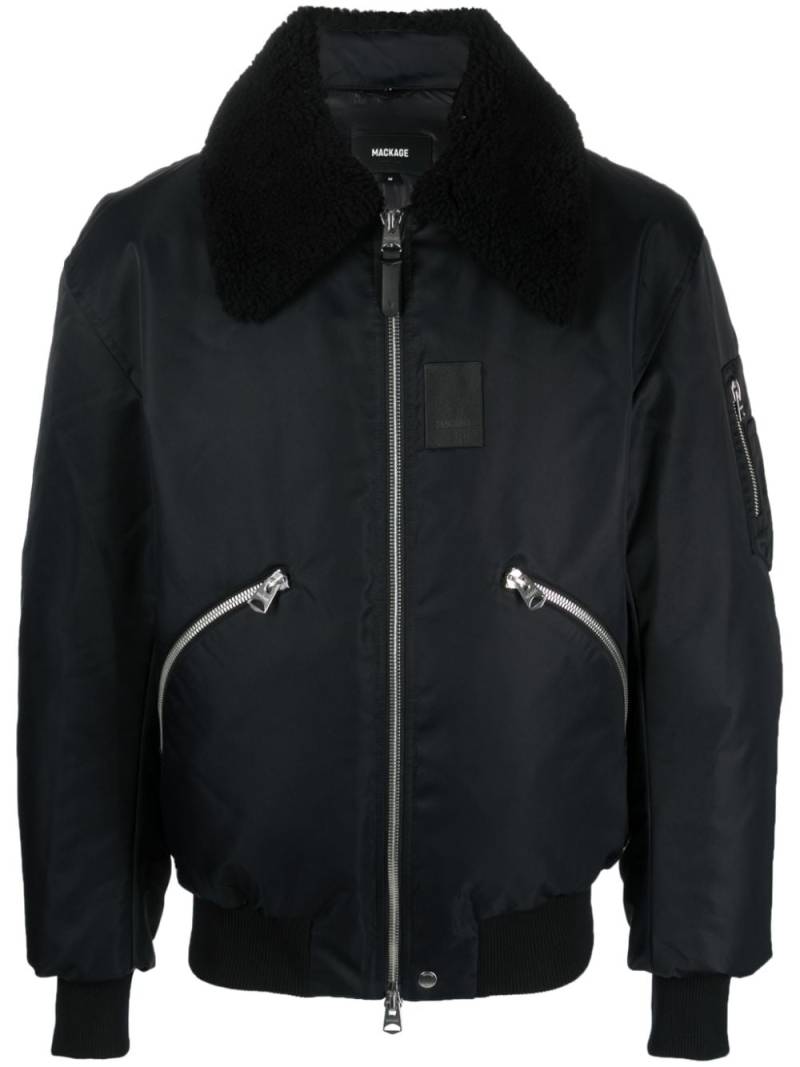 Mackage Leonard wool bomber jacket - Black von Mackage