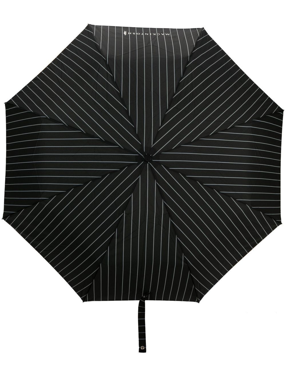 Mackintosh Ayr stripe-print umbrella - Black von Mackintosh