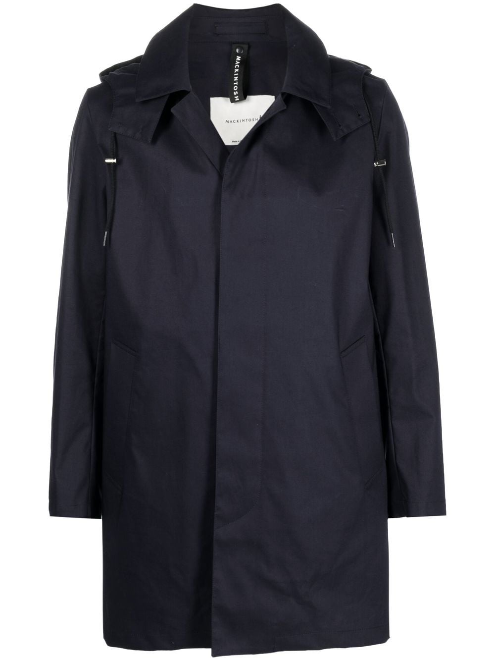 Mackintosh CAMBRIDGE HOOD cotton coat - Blue von Mackintosh