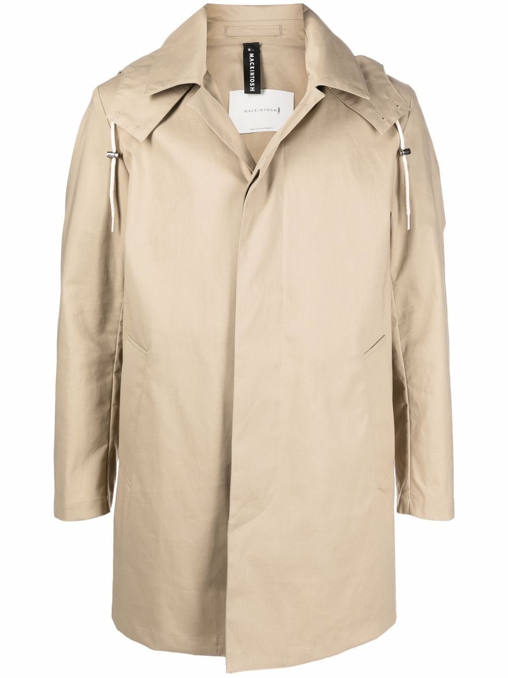 Mackintosh Cambridge short hooded coat - Neutrals von Mackintosh