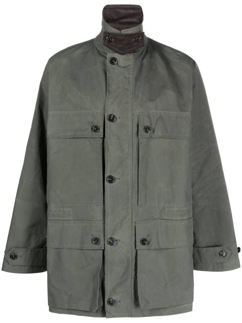 Mackintosh Country single-breasted cotton coat - Green von Mackintosh