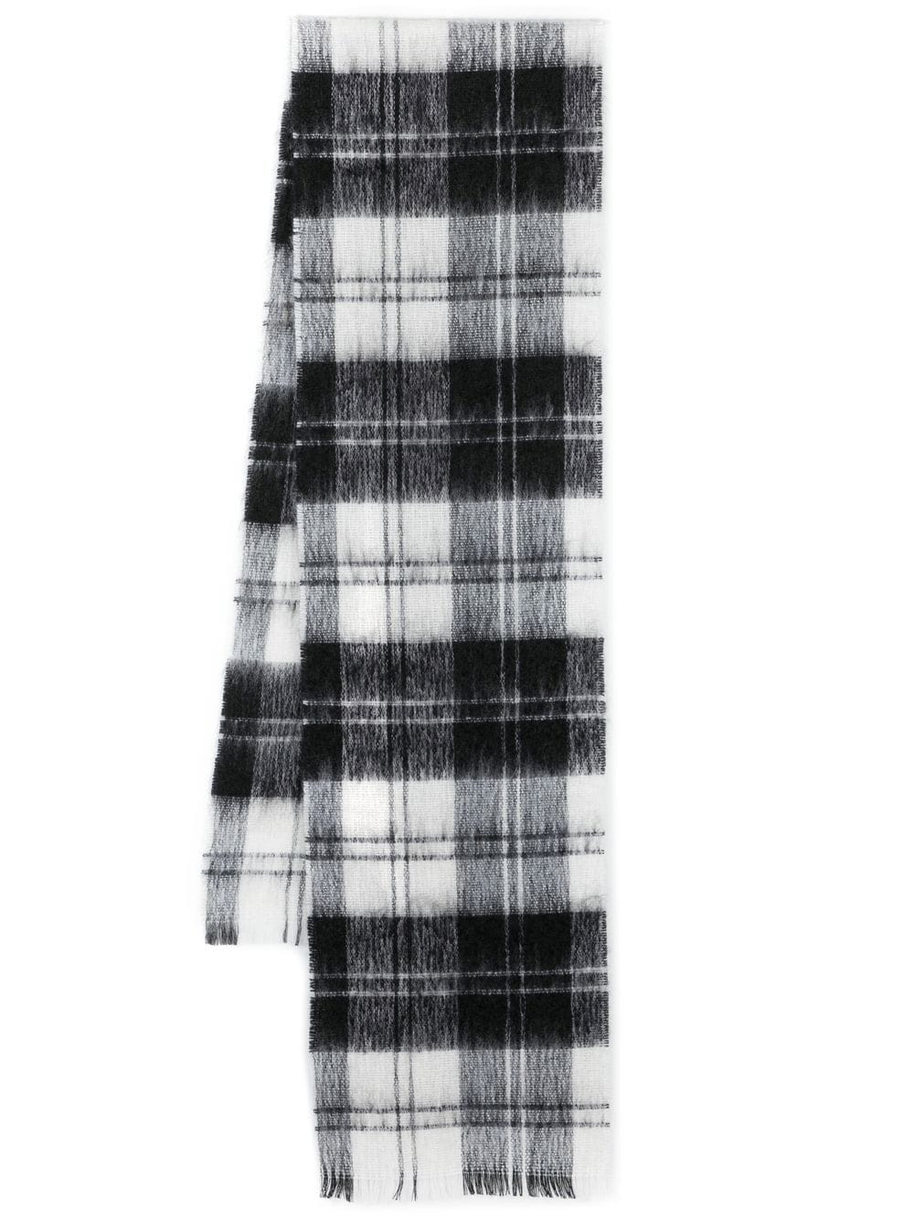 Mackintosh Erskine check-pattern scarf - Black von Mackintosh