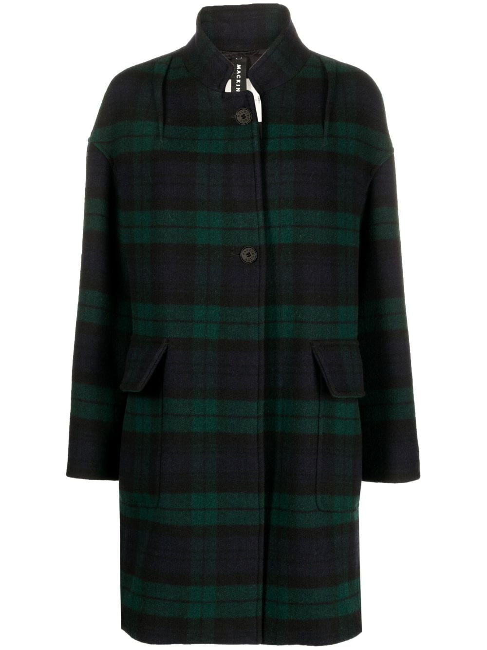 Mackintosh Freddie plaid-pattern coat - Black von Mackintosh