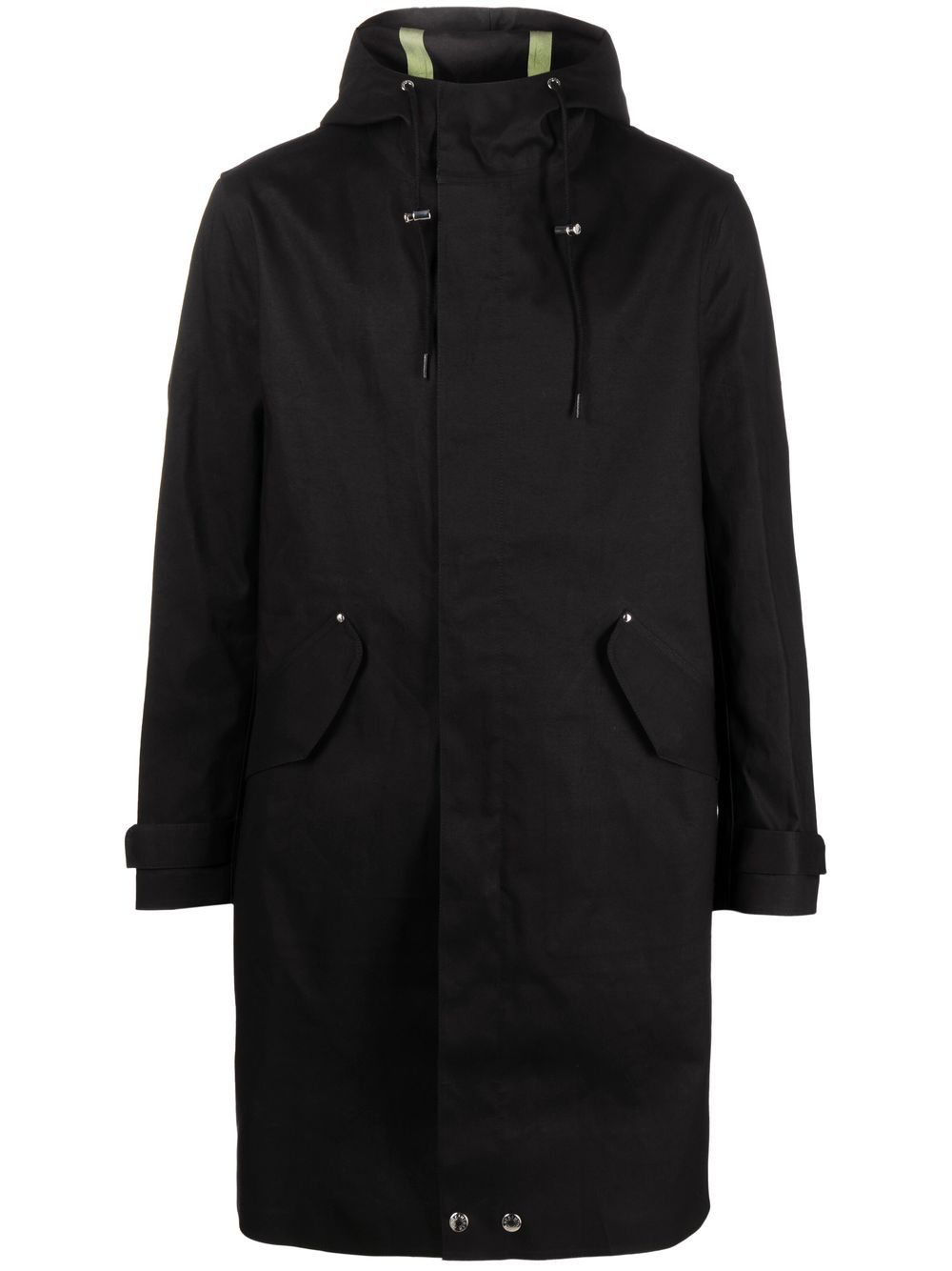 Mackintosh GRANISH cotton hooded coat - Black von Mackintosh