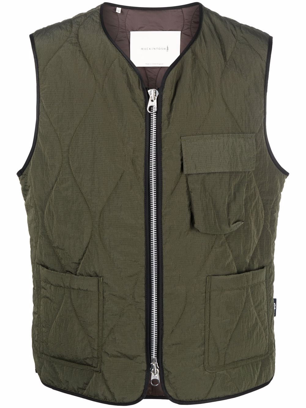 Mackintosh General quilted nylon gilet - Green von Mackintosh